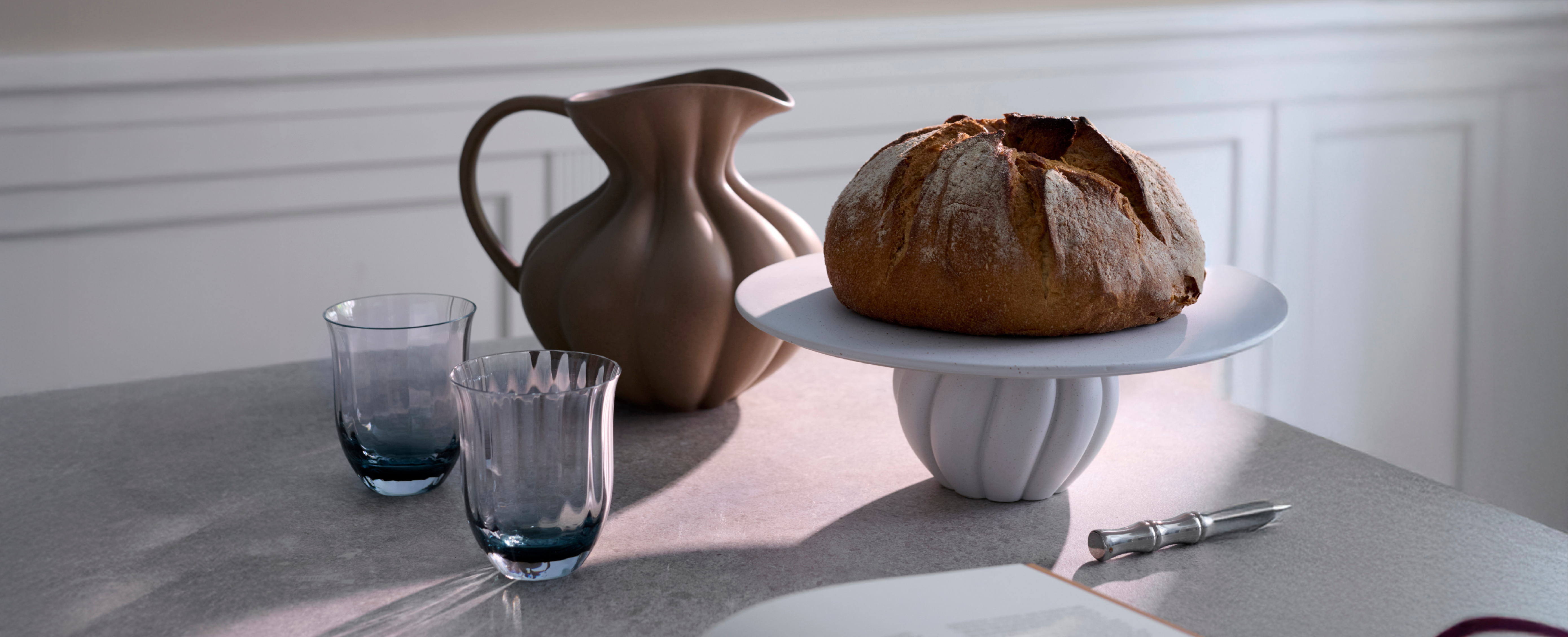 Blå drikkeglas / vandglas