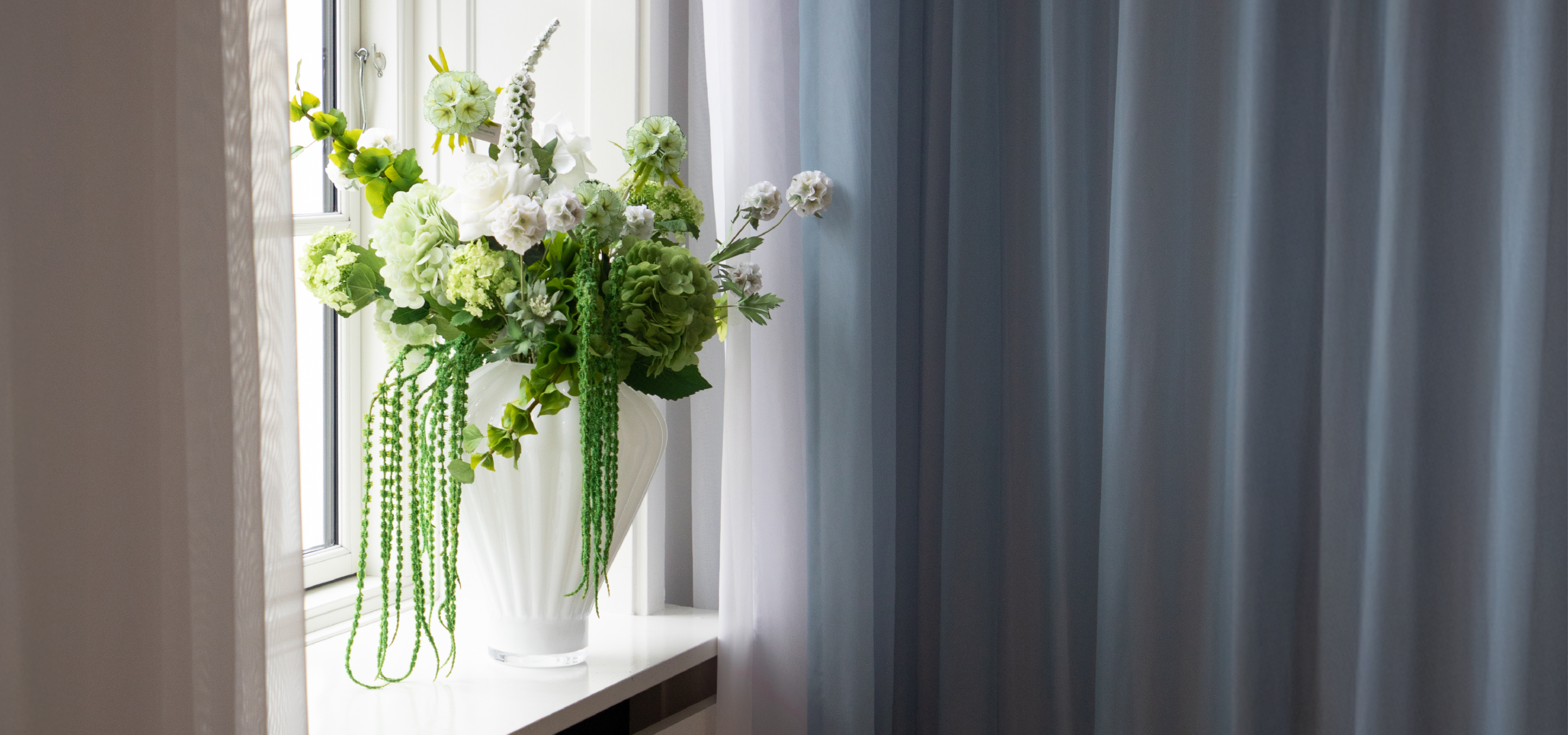 Grønne kunstige blomster