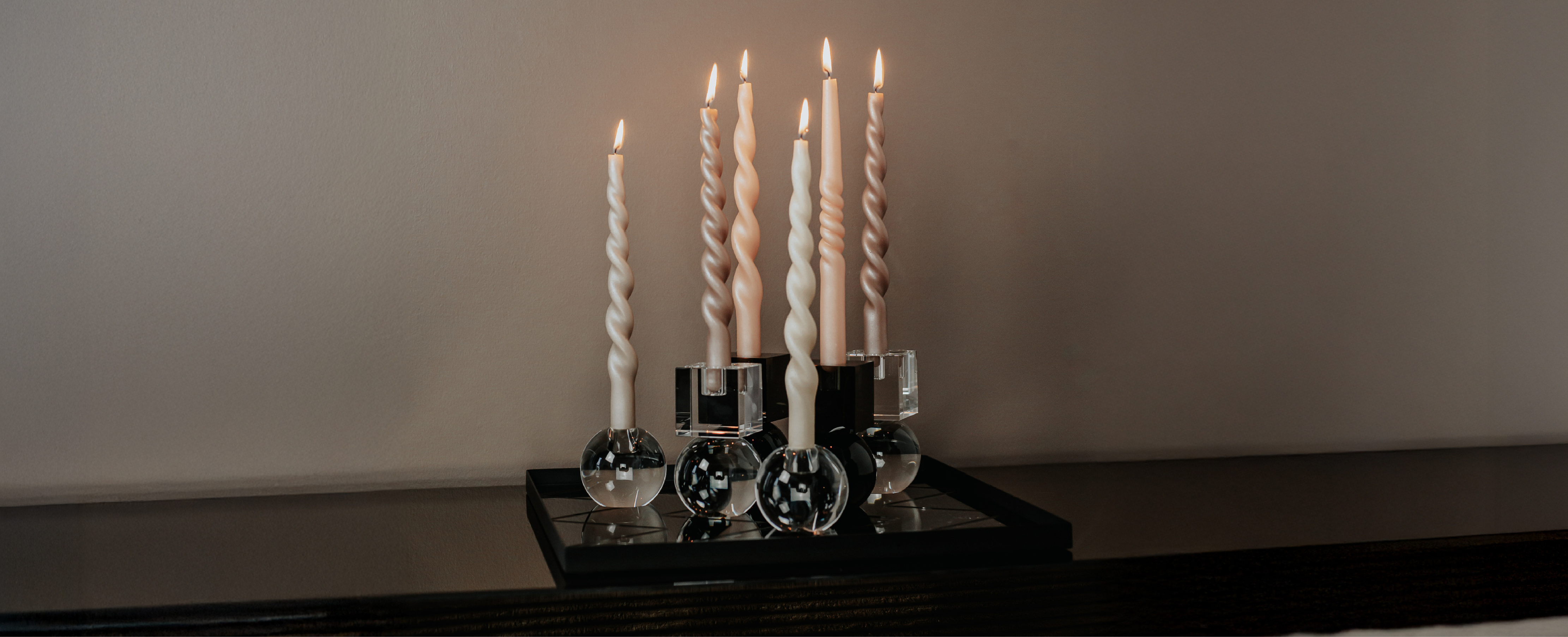 Specktrums udvalg af farvede stearinlys