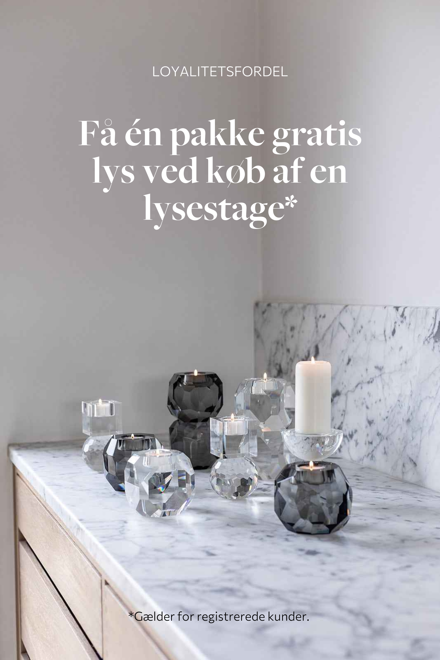 Shadow Square Lysestage - Black/Purple