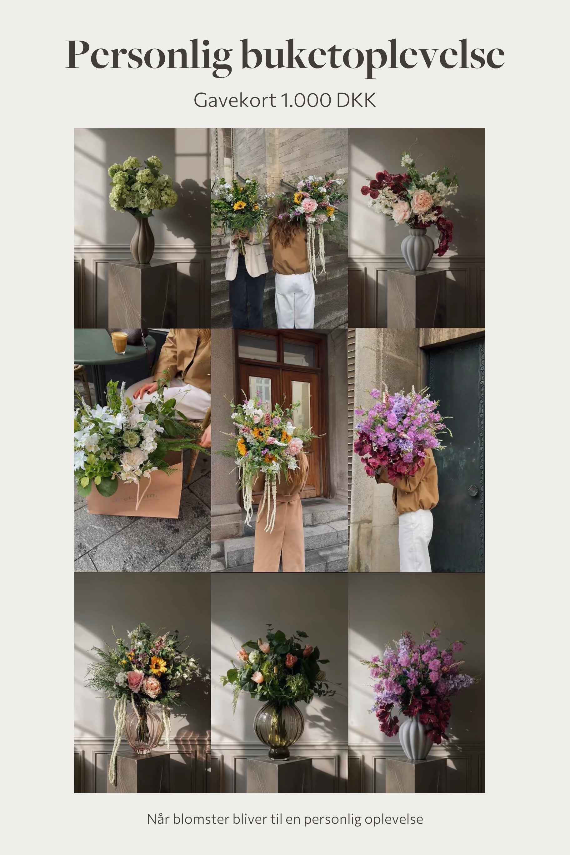 Mors Dag gavekort 1.000kr. – Personlig buketoplevelse hos Specktrum