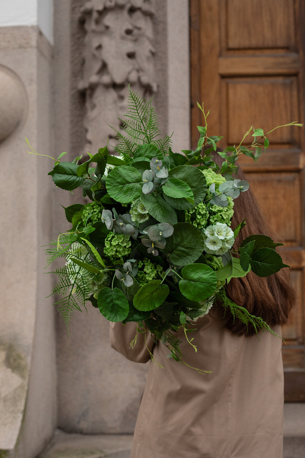 Buket grøn harmoni- Buket 9081