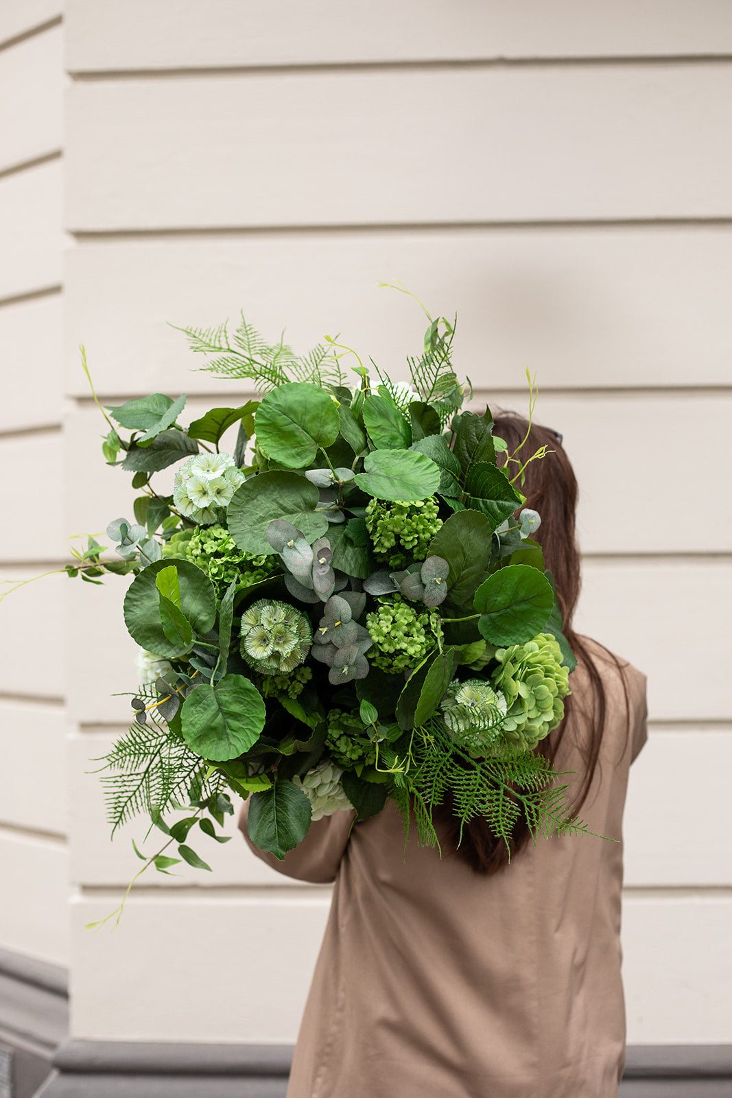 Buket grøn harmoni- Buket 9081