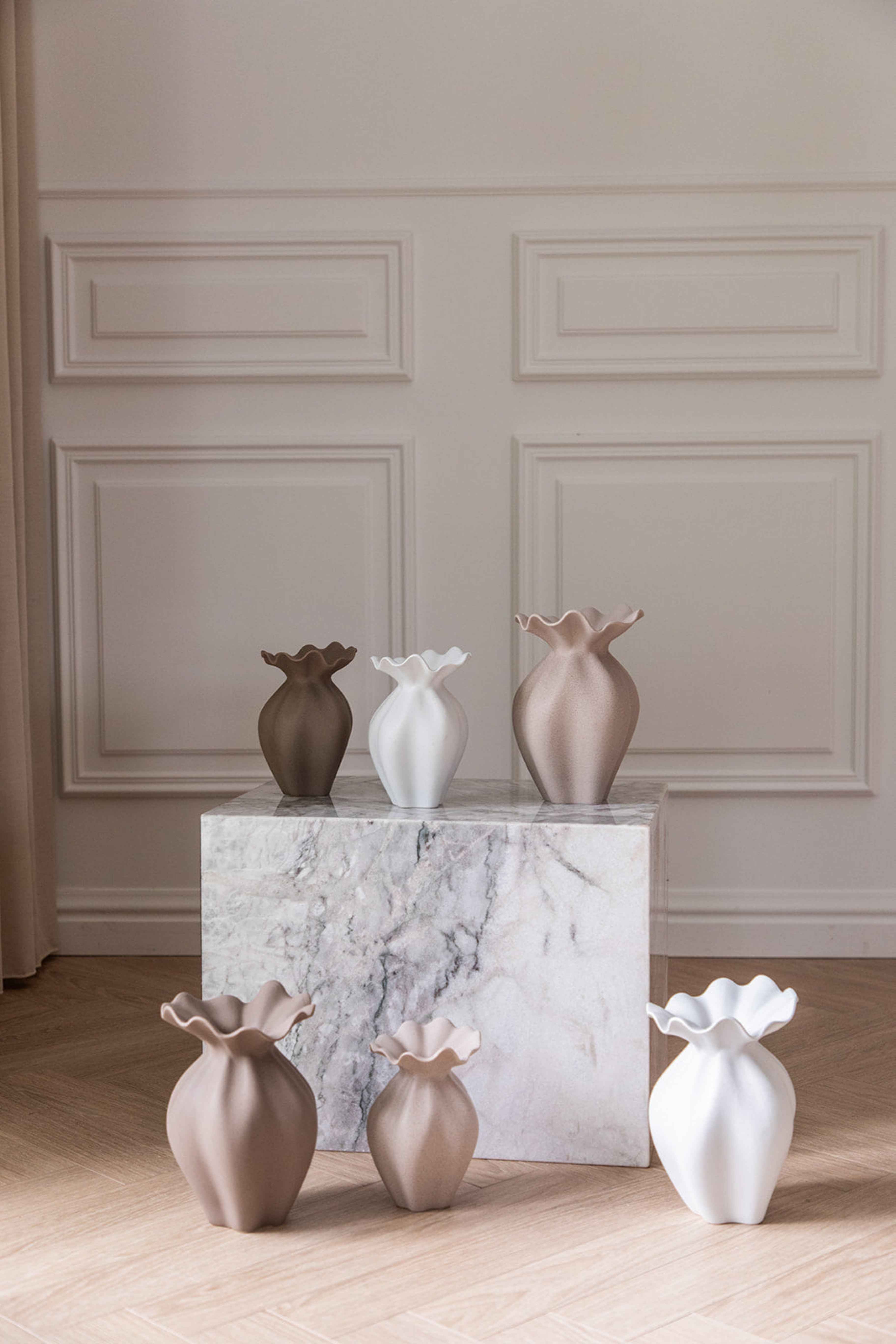 Nellie Vase - Sand | Mellem