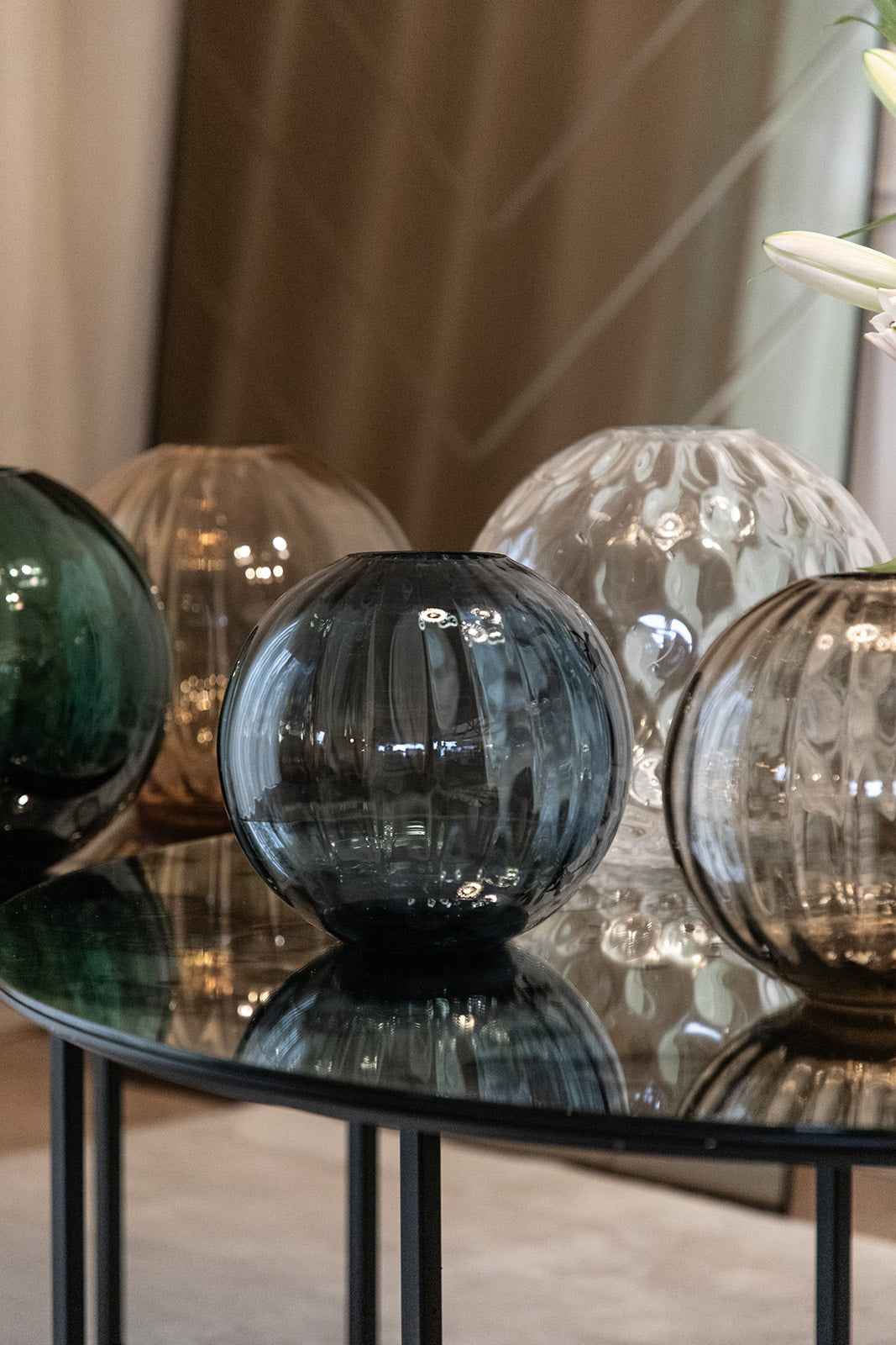 Sadie Line Vase - Blå | Lille