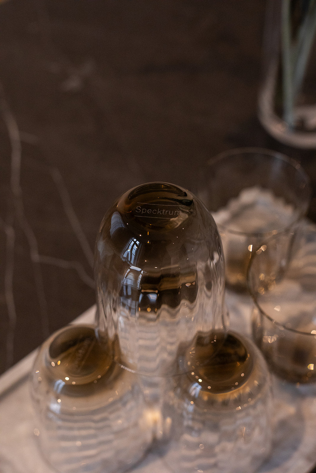 Lina Drikkeglas - Smokey brown I Pakke med 6 stk.