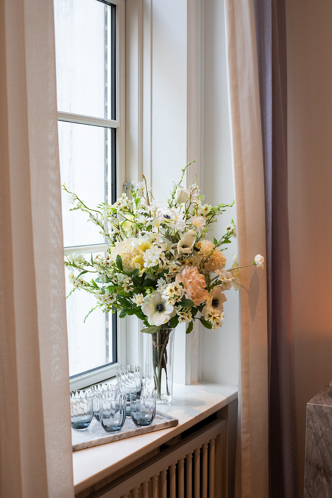 Lina Drikkeglas - Petrol blue