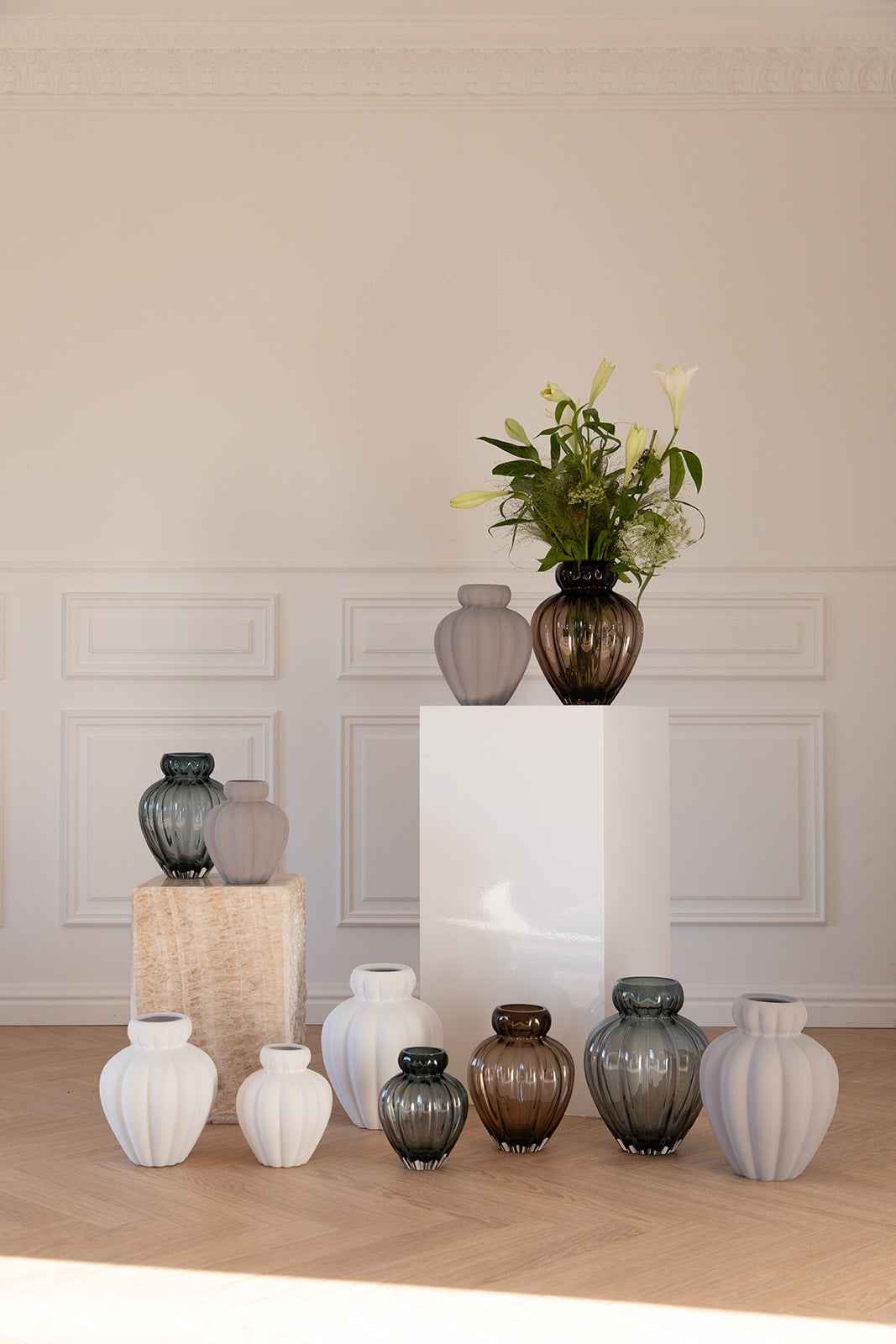 Audrey Vase - Smokey brown | Stor
