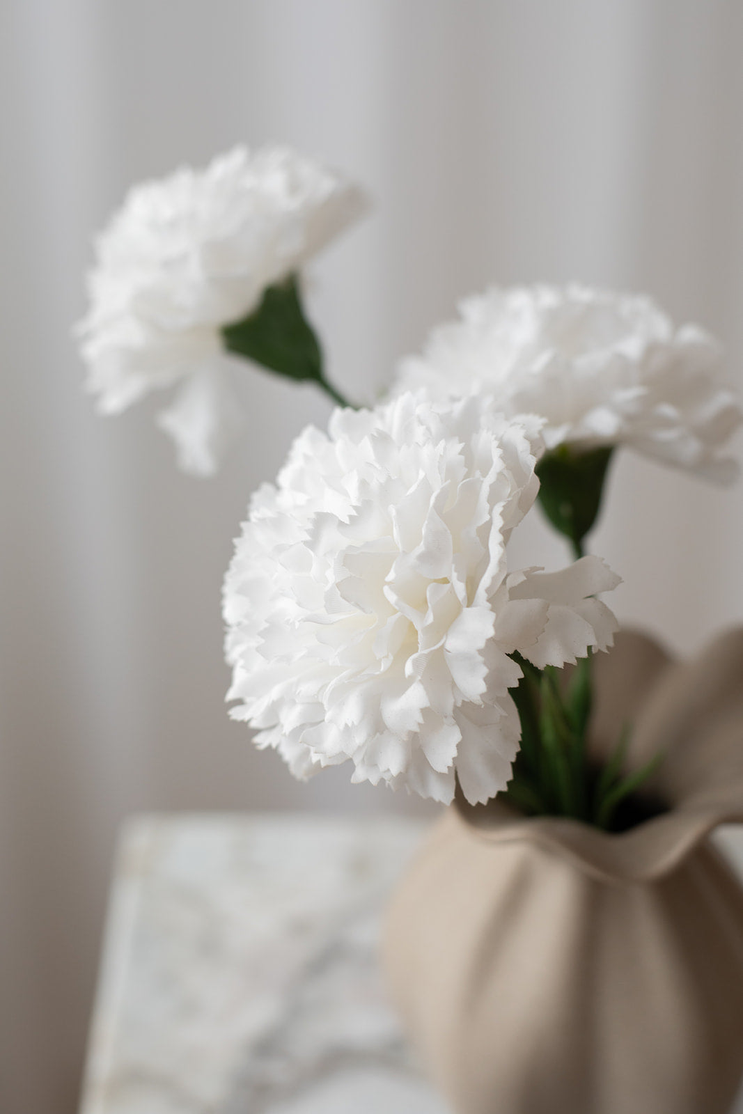 Nellike Kunstig Blomst - Hvid