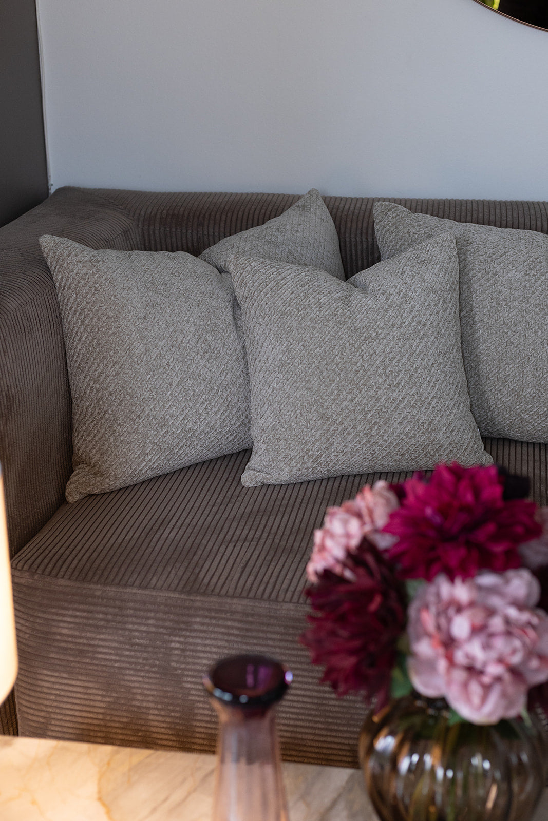 Herringbone Pillow - Cloudy Grey 50*70 cm