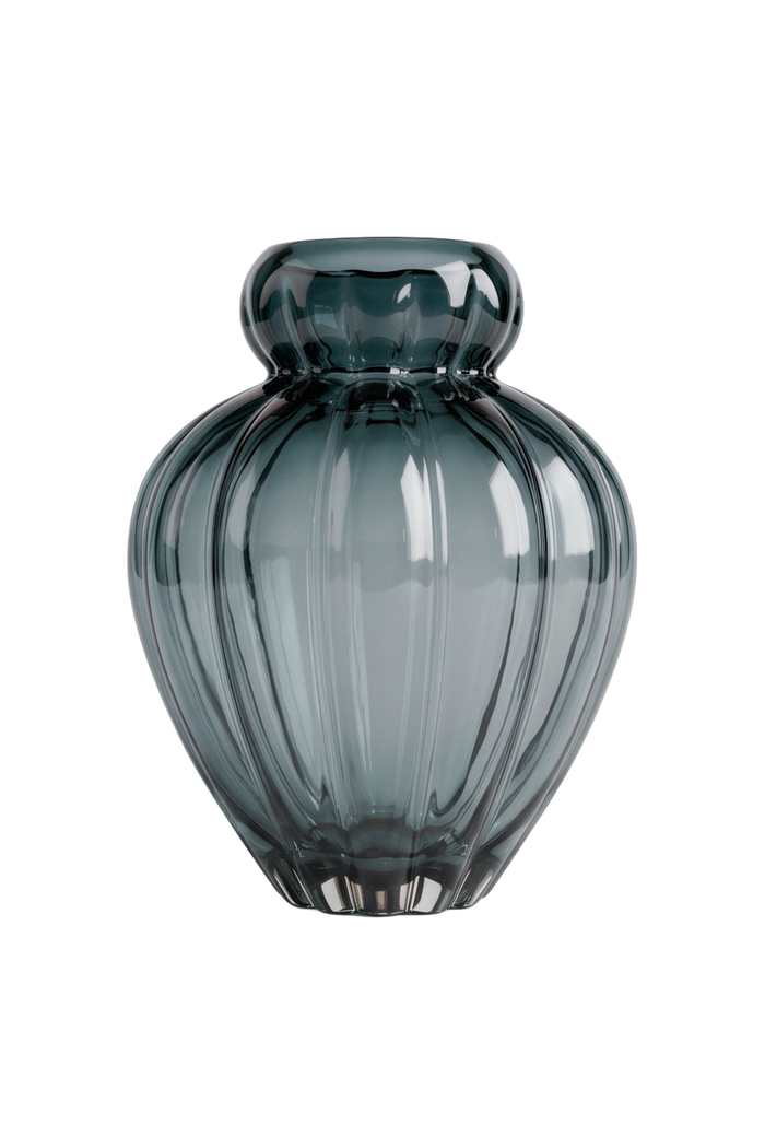 Audrey vase i petrolblå mundblæst glas, størrelse stor fra specktrum
