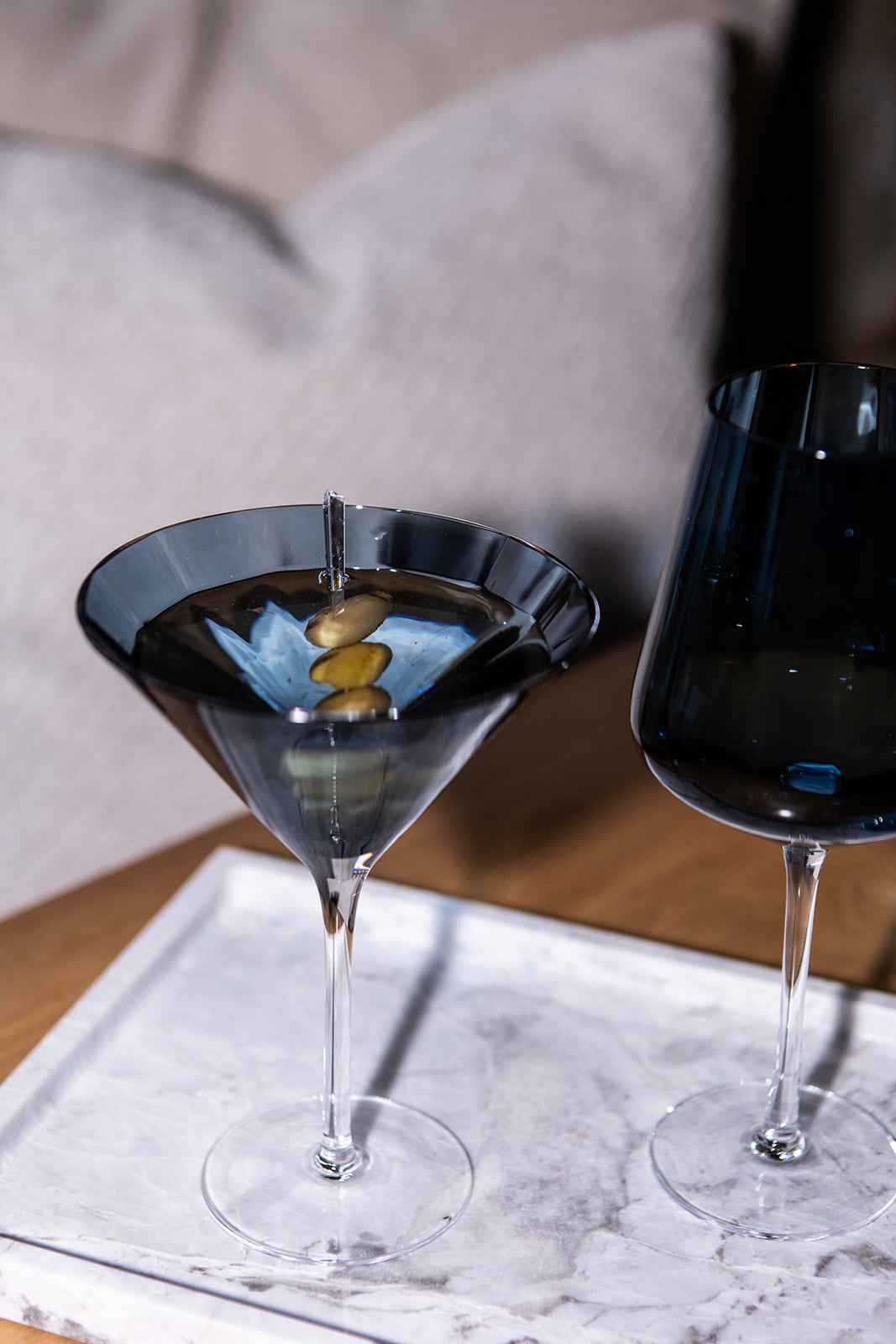 Meadow Glas - Martiniglas | Blå I Pakke med 6 sk.