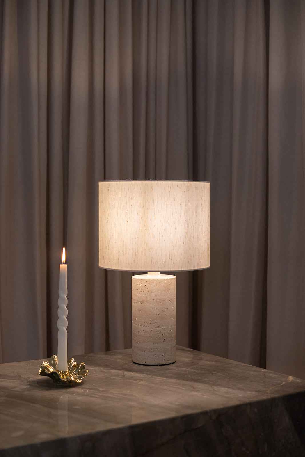 Sylvester Lampeskærm - Hvid | Bred