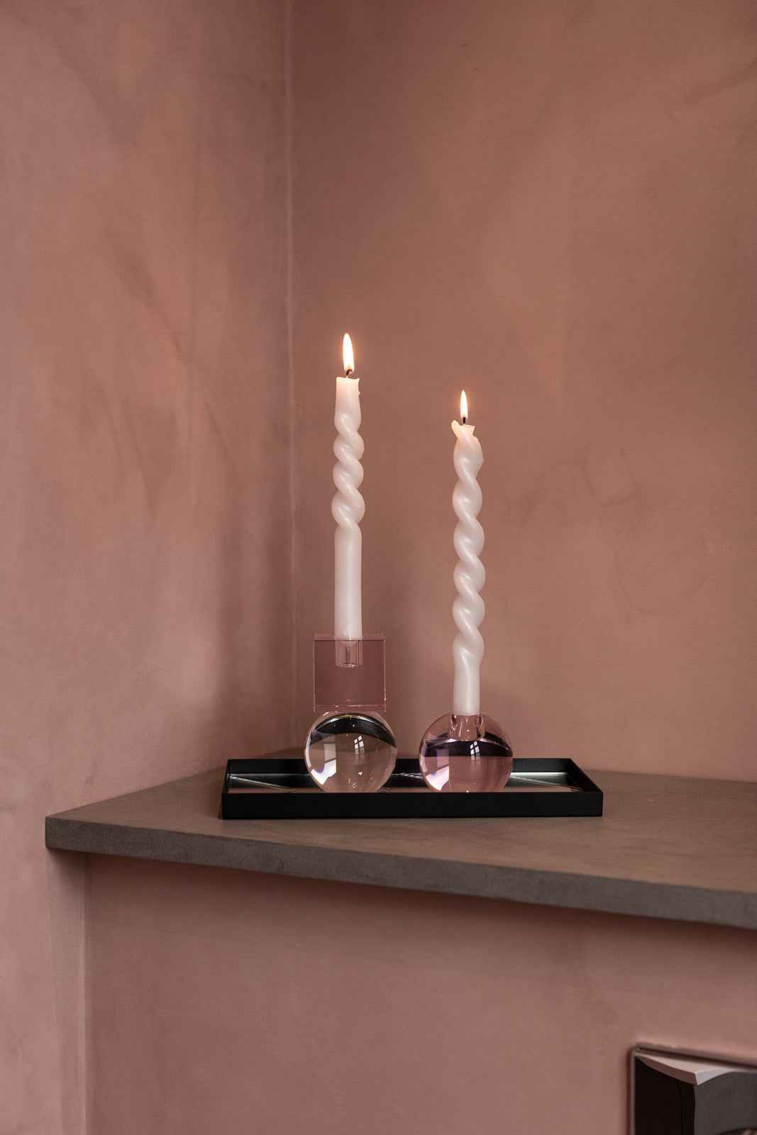 Crystal Color Crush - Pink/Clear Couple