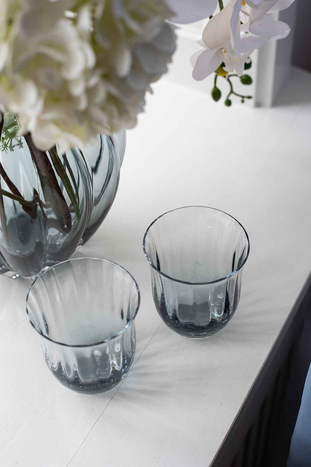 Lina Drikkeglas - Petrol blue