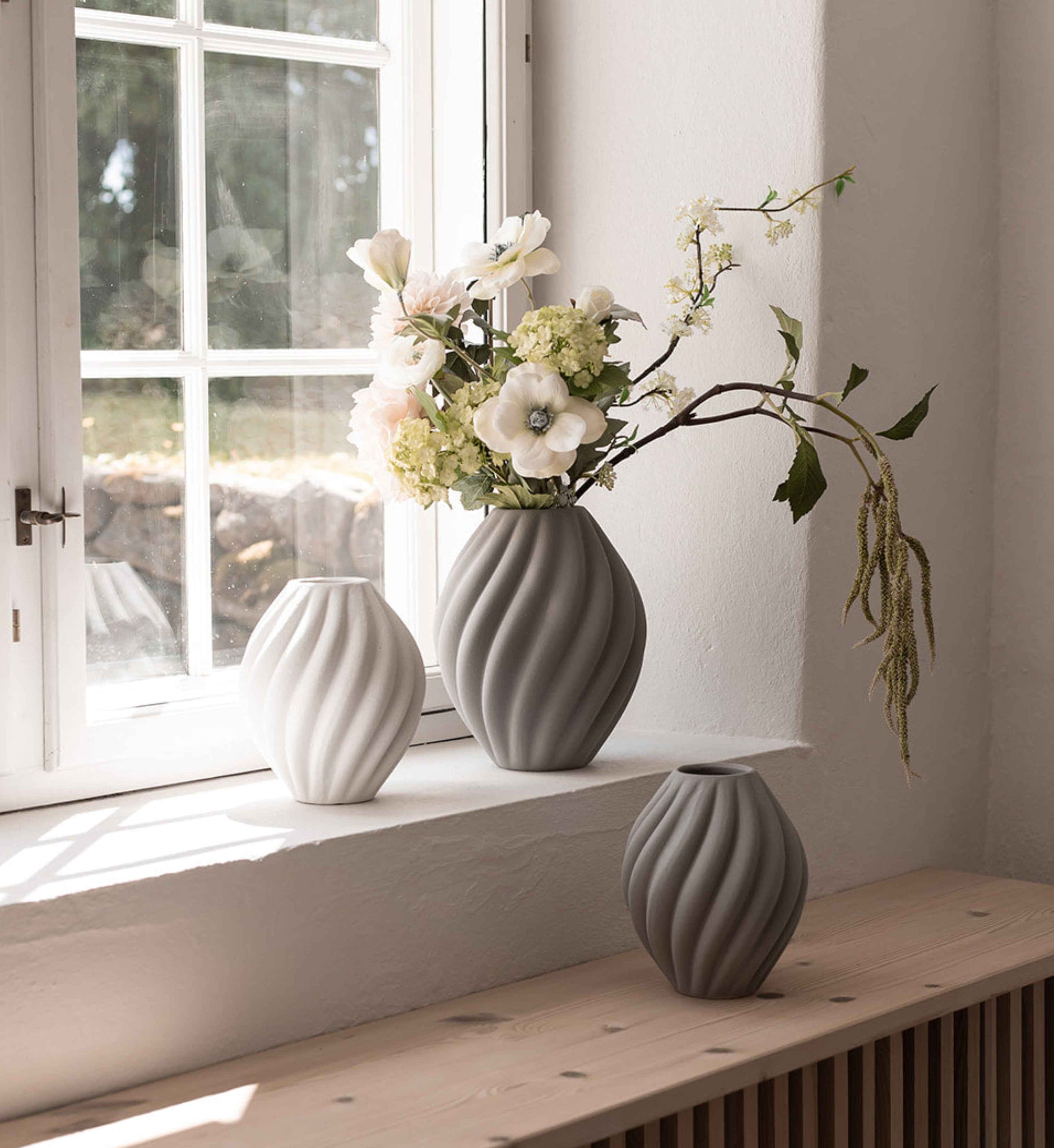 Flora Vase - Grå | Lille