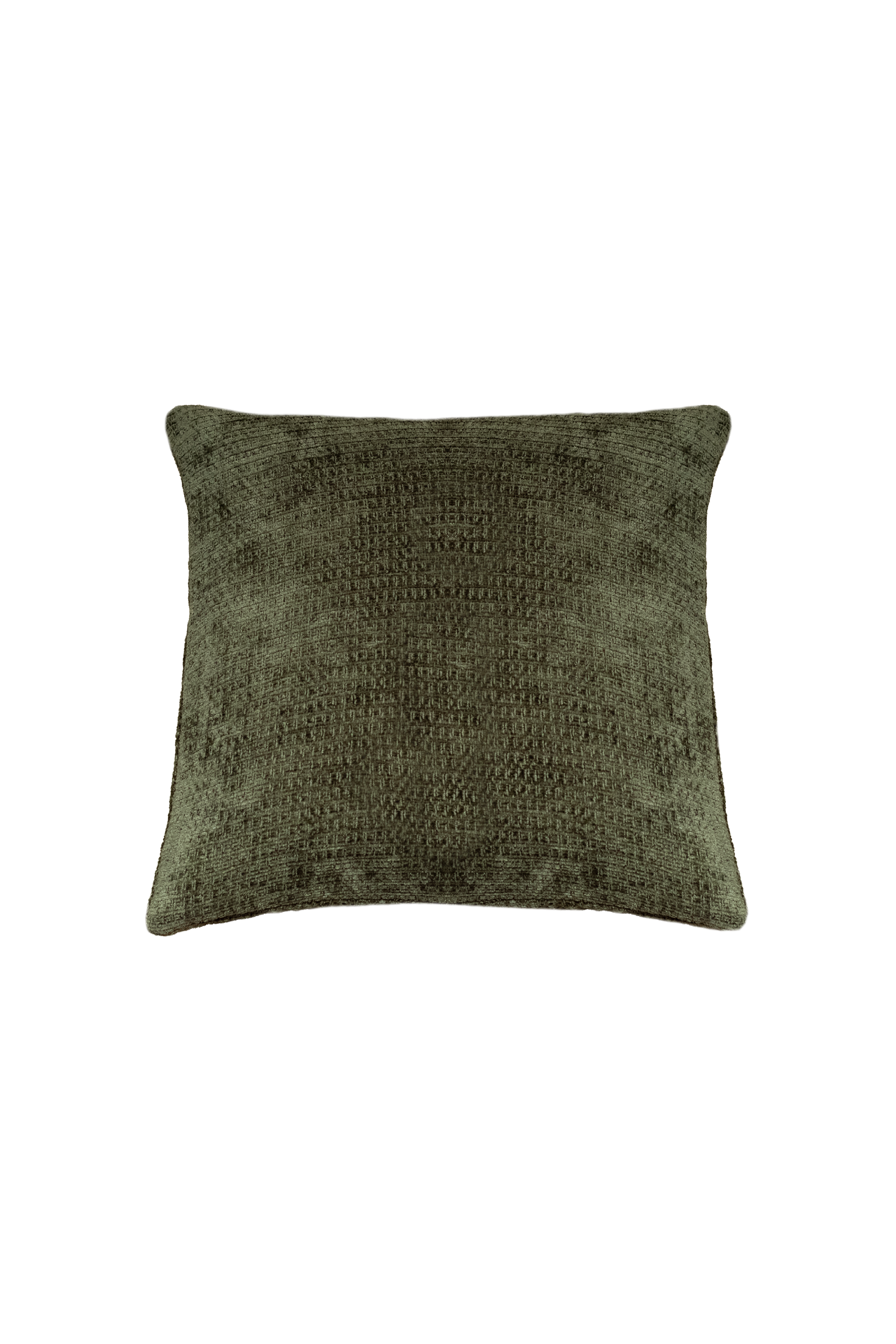 Kvadratisk pude i grøn i målene 45*45 cm.