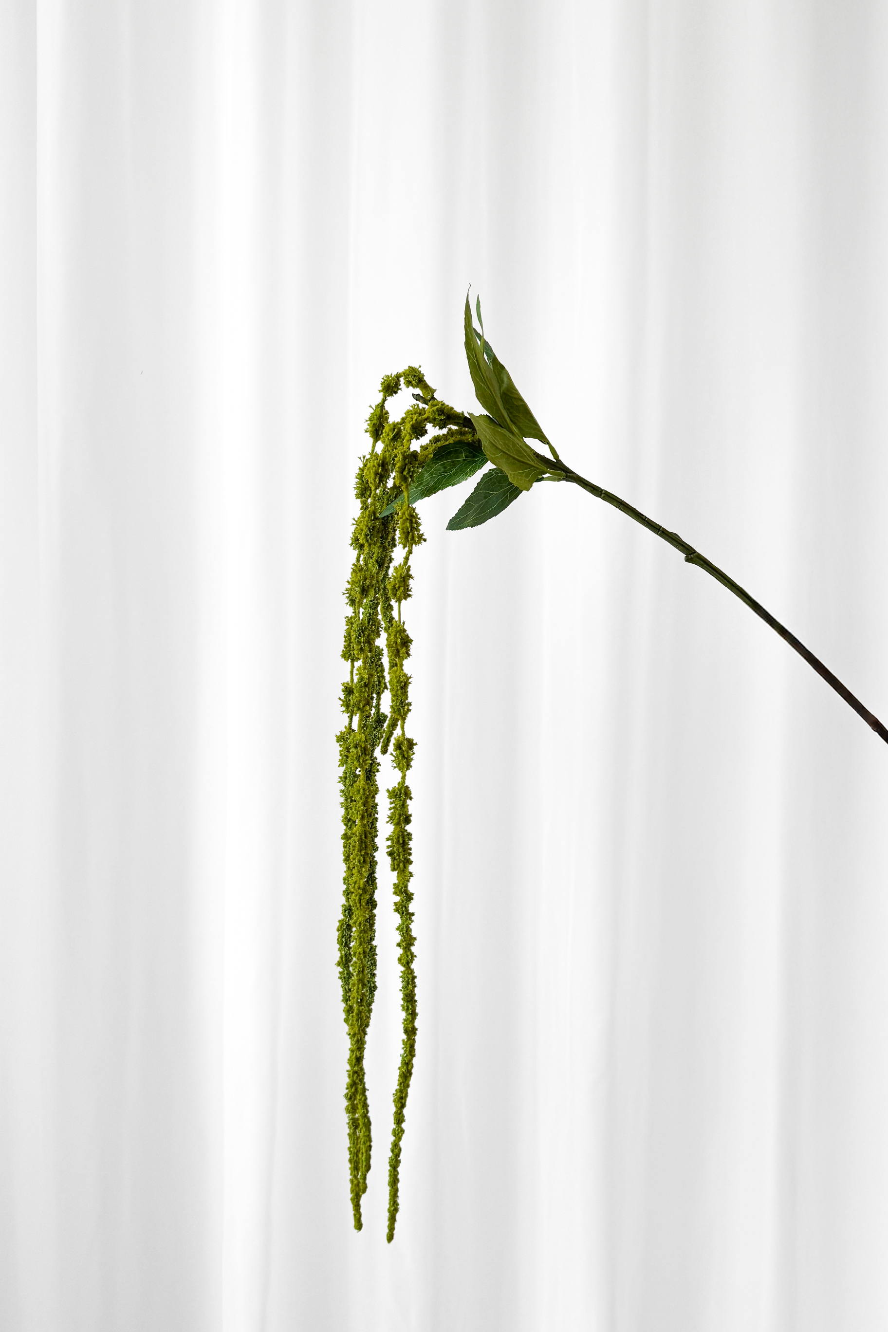 Kunstig Blomst - Grøn Amaranthus gren