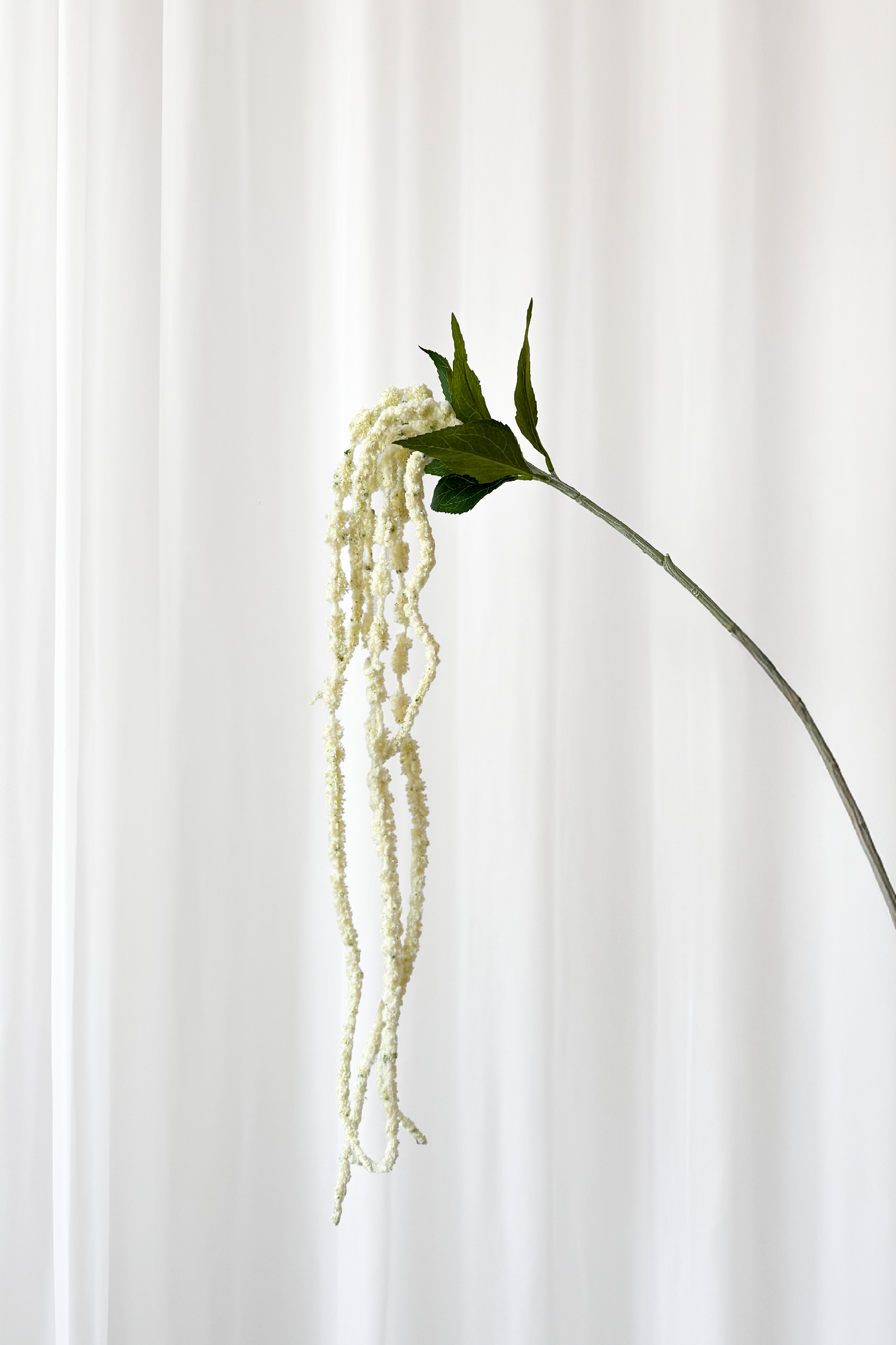 Kunstig Blomst - Hvid Amaranthus gren