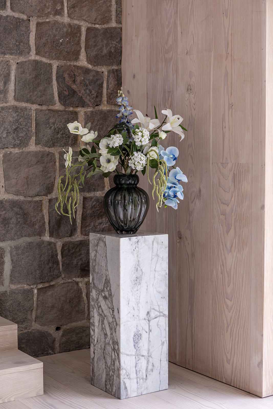 Orkidé Kunstig Blomst - Blå | 9 hoveder