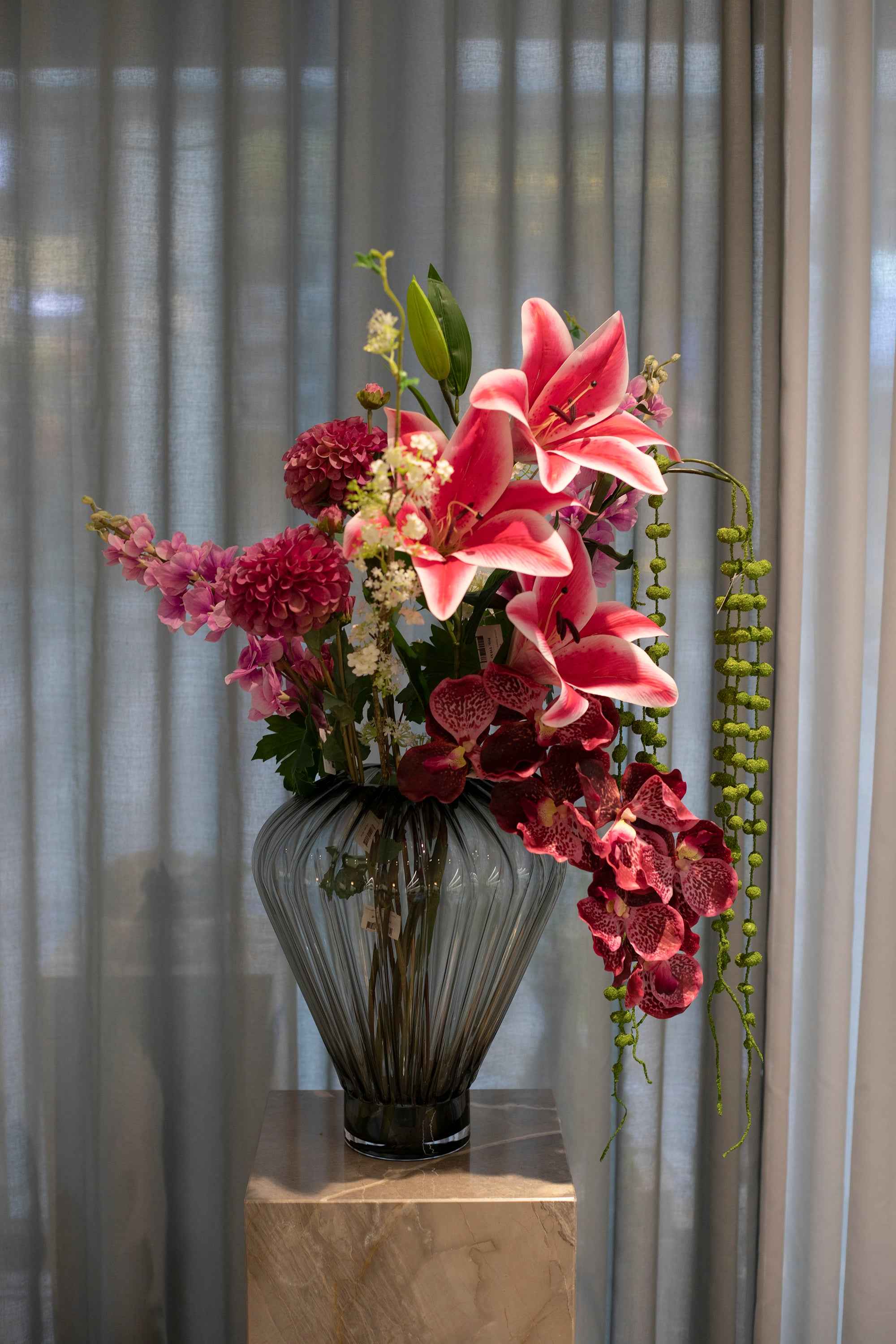 Lilje Kunstig Blomst - Pink | Stor