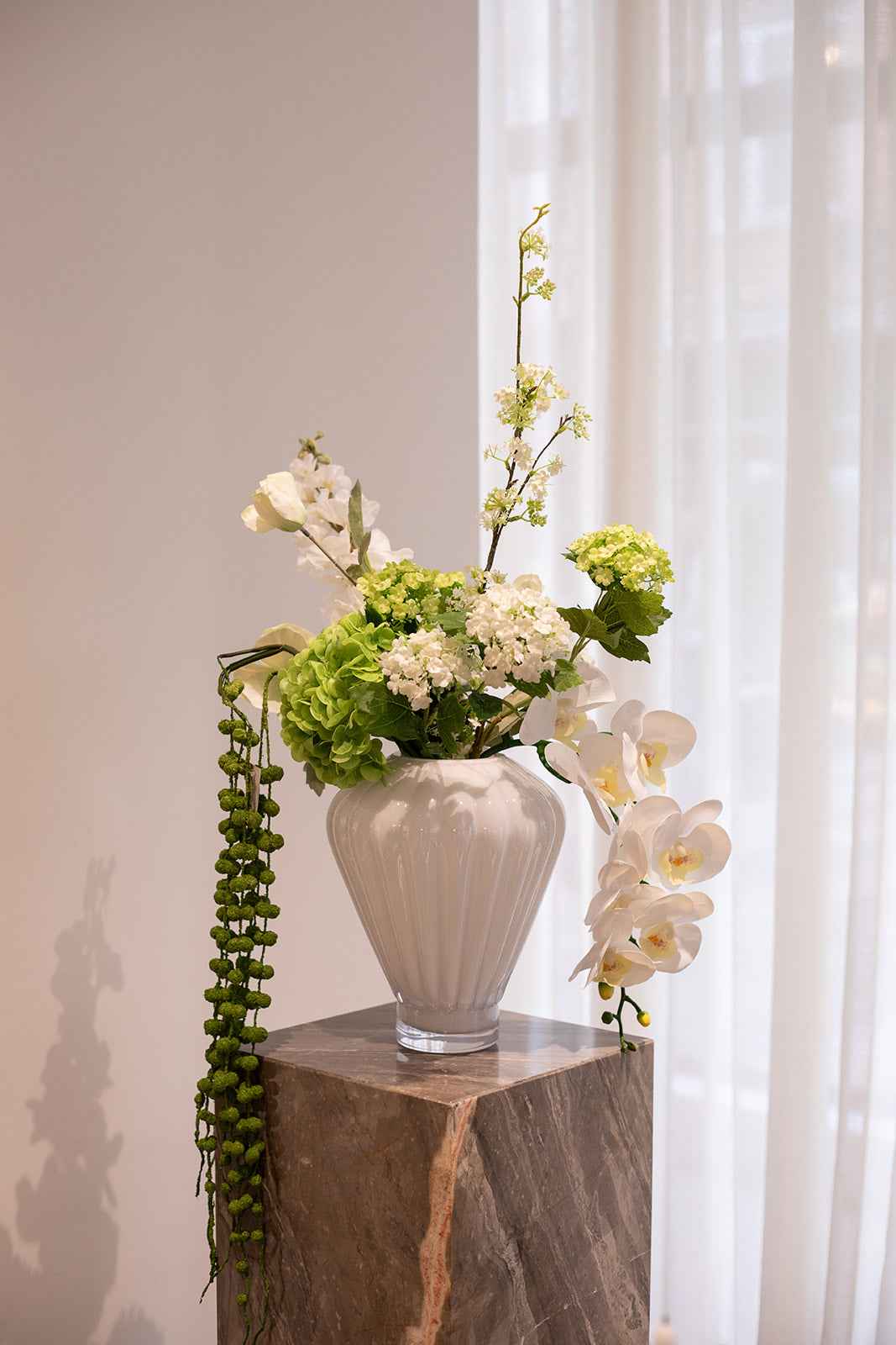 Hænge gren Kunstig Blomst - Grøn | No. 3