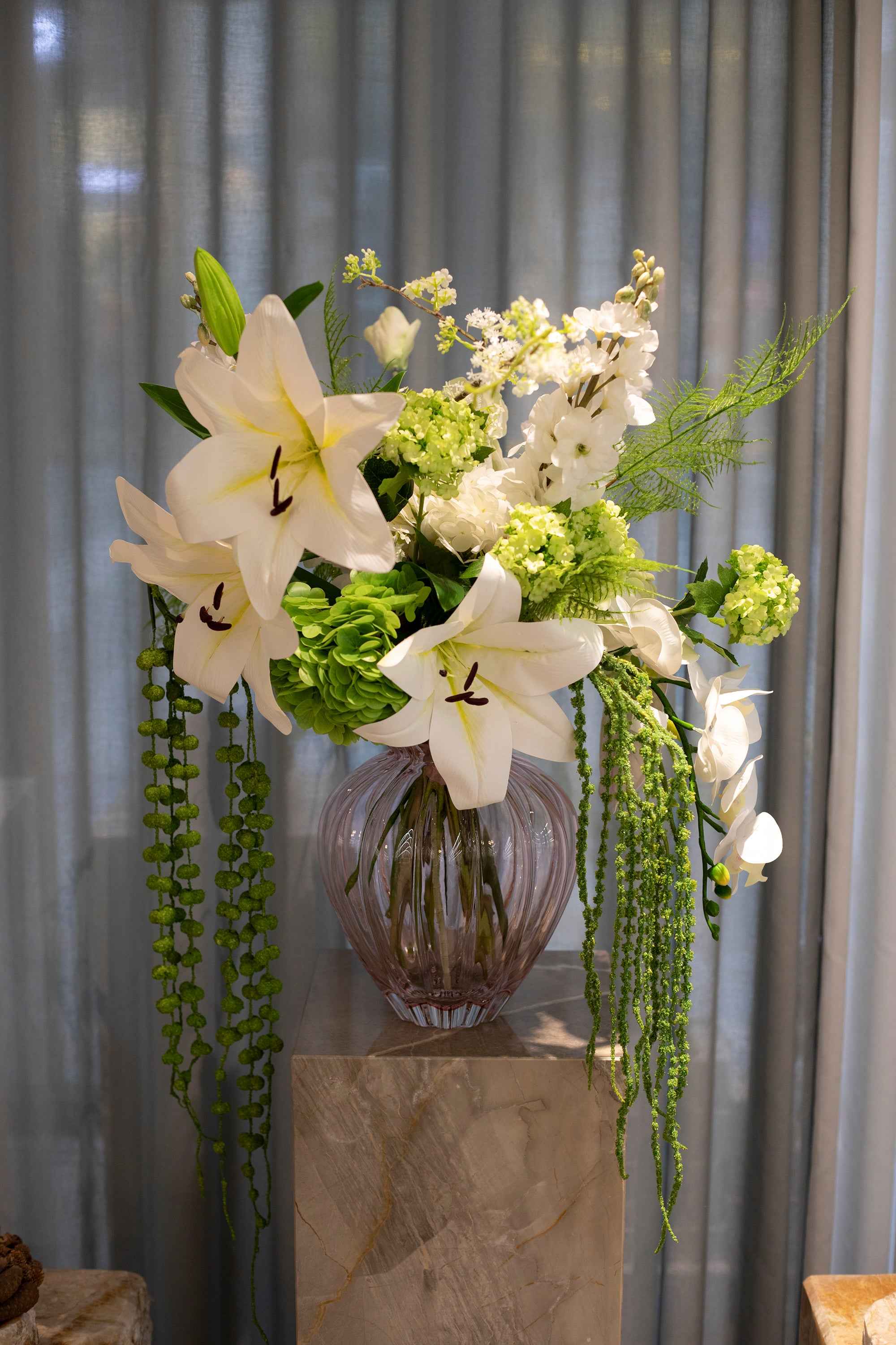 Hænge gren Kunstig Blomst - Grøn | No. 1