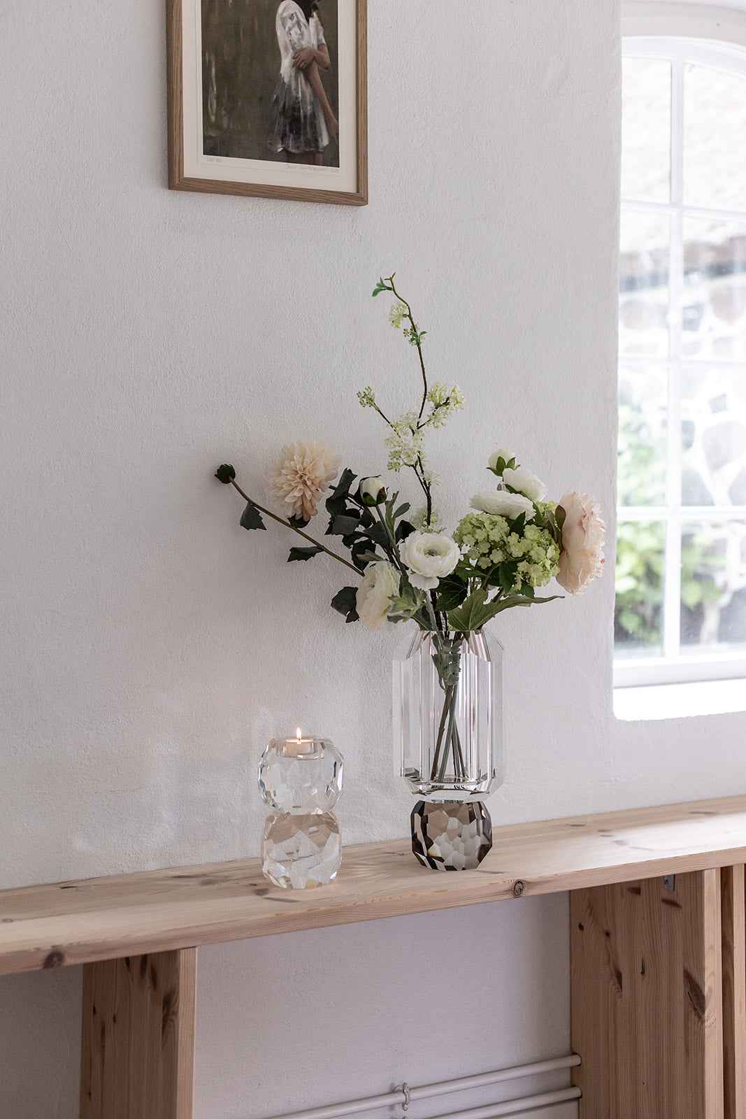 Fontanesia Kunstig Blomst - Hvid