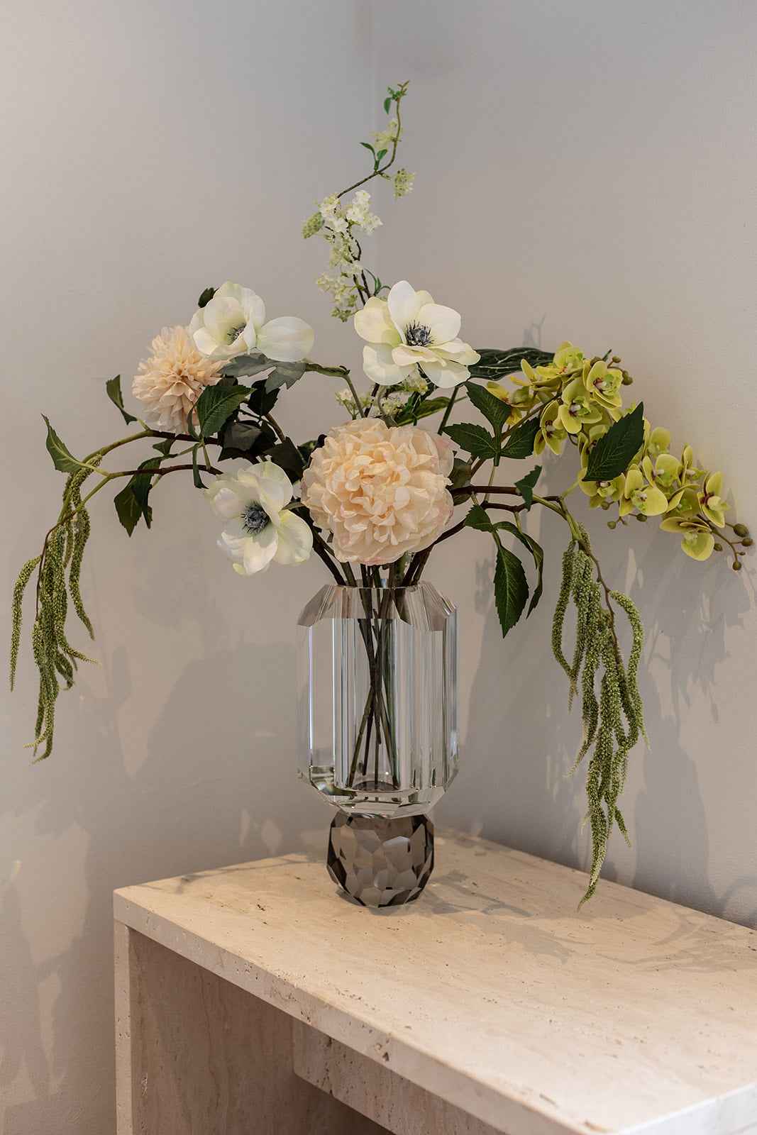 Pæon Kunstig Blomst - Creme