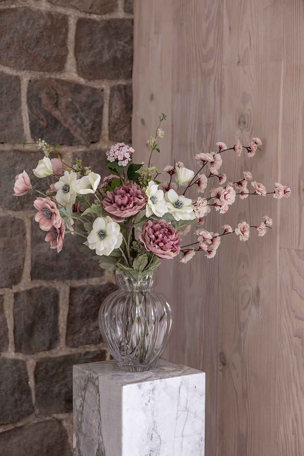 Kirsebærgren Kunstig Blomst - Rose