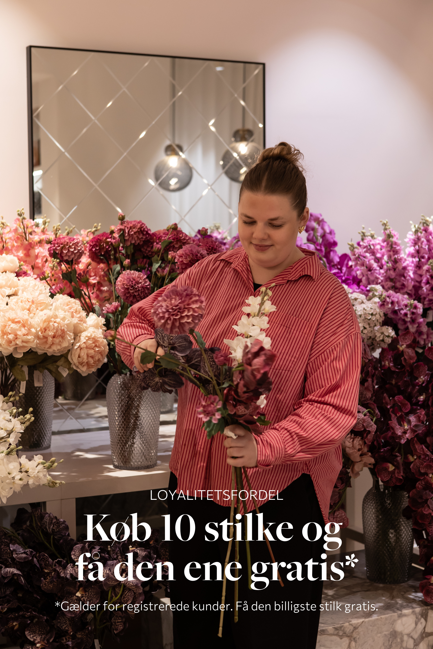 Køb 10 stilke og få den ene gratis.