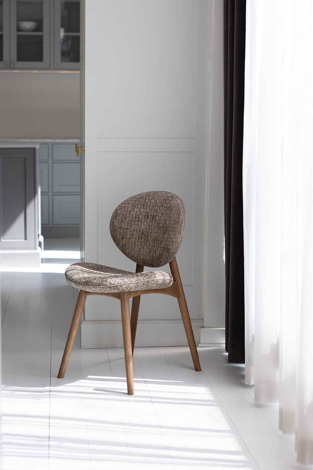 Nohr spisebordsstol - Brunolieret Eg | Caramel Teddy