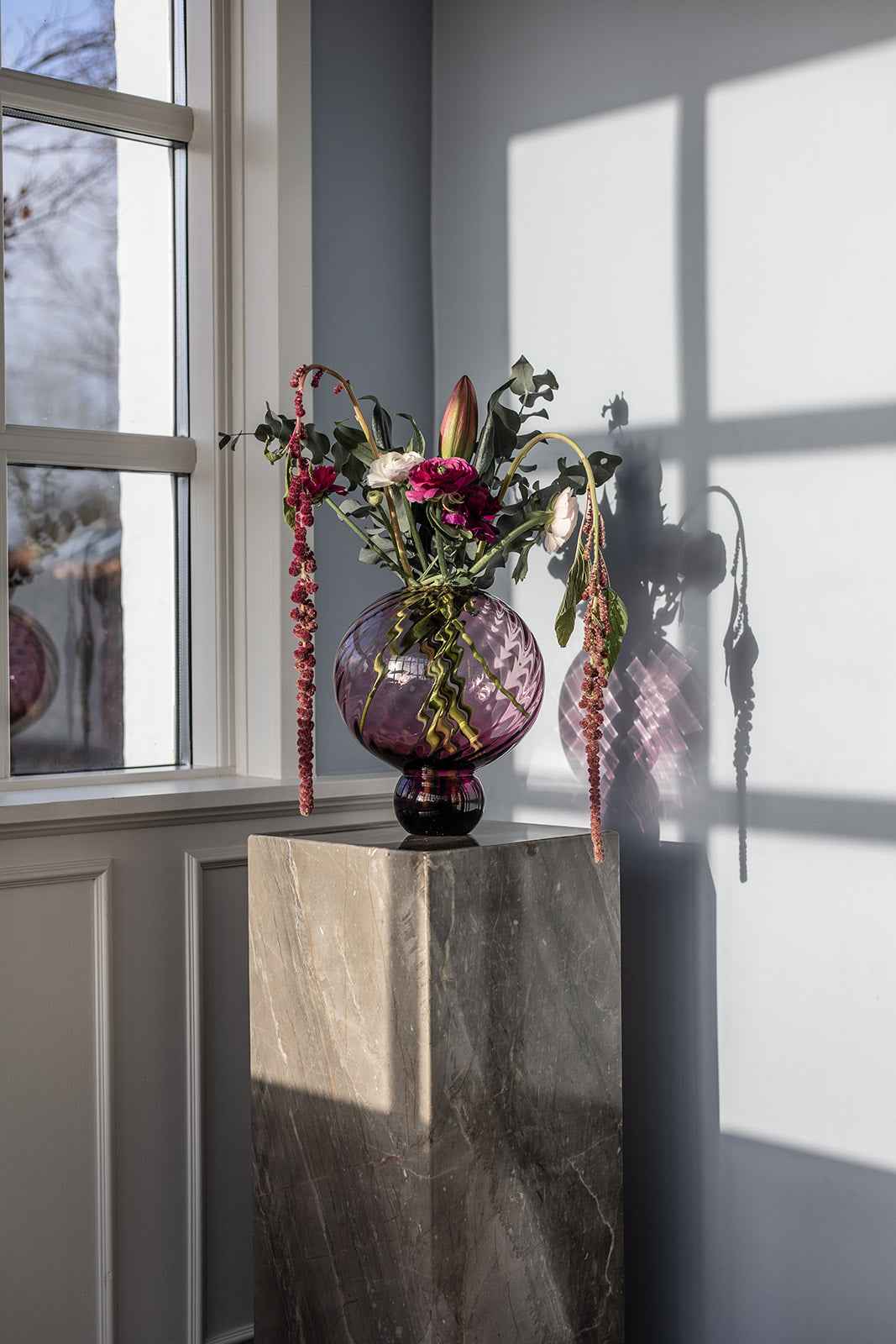 Meadow Swirl Vase - Plum | Mellem