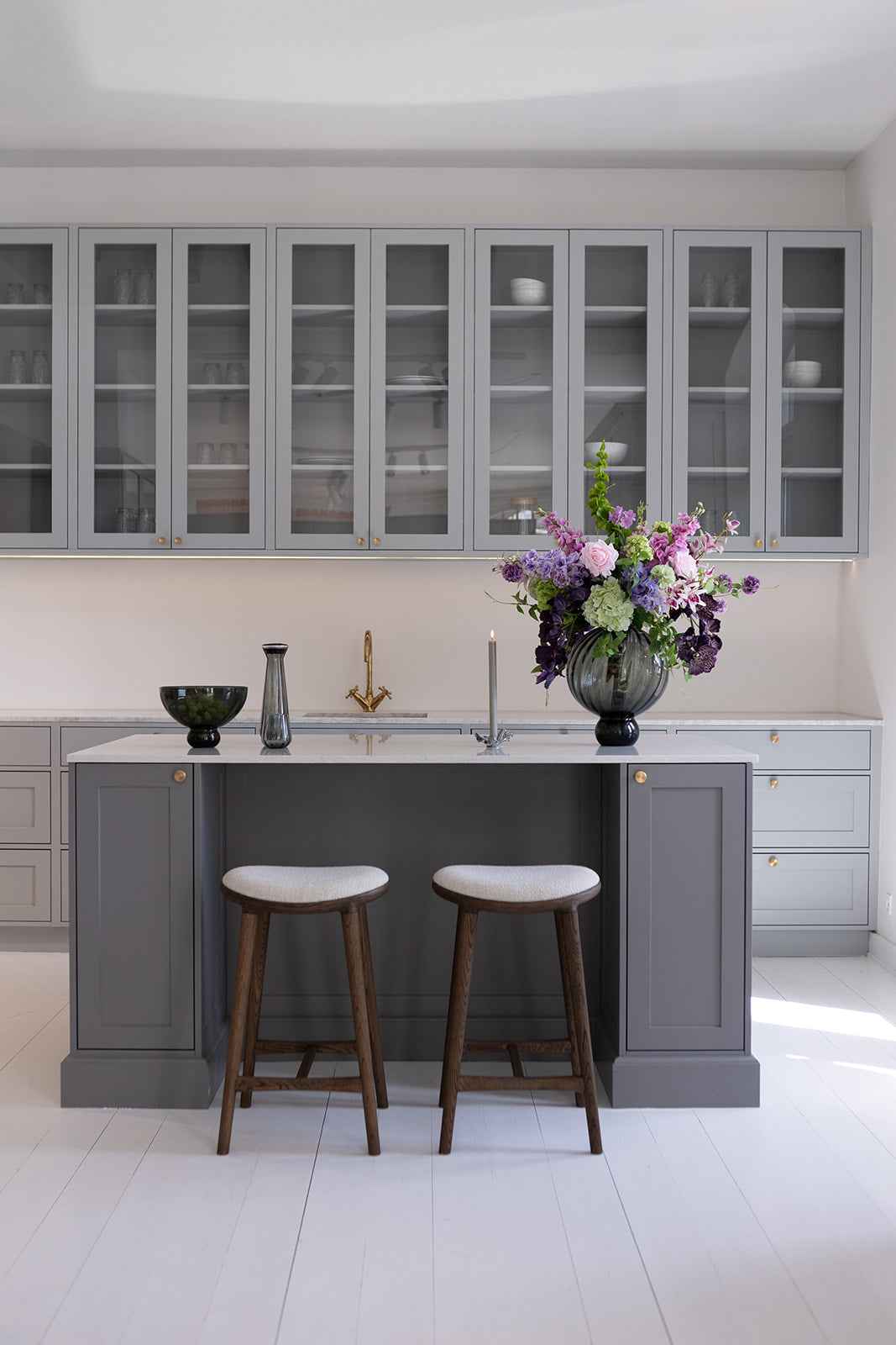 Meadow Swirl Vase - Grå | Stor