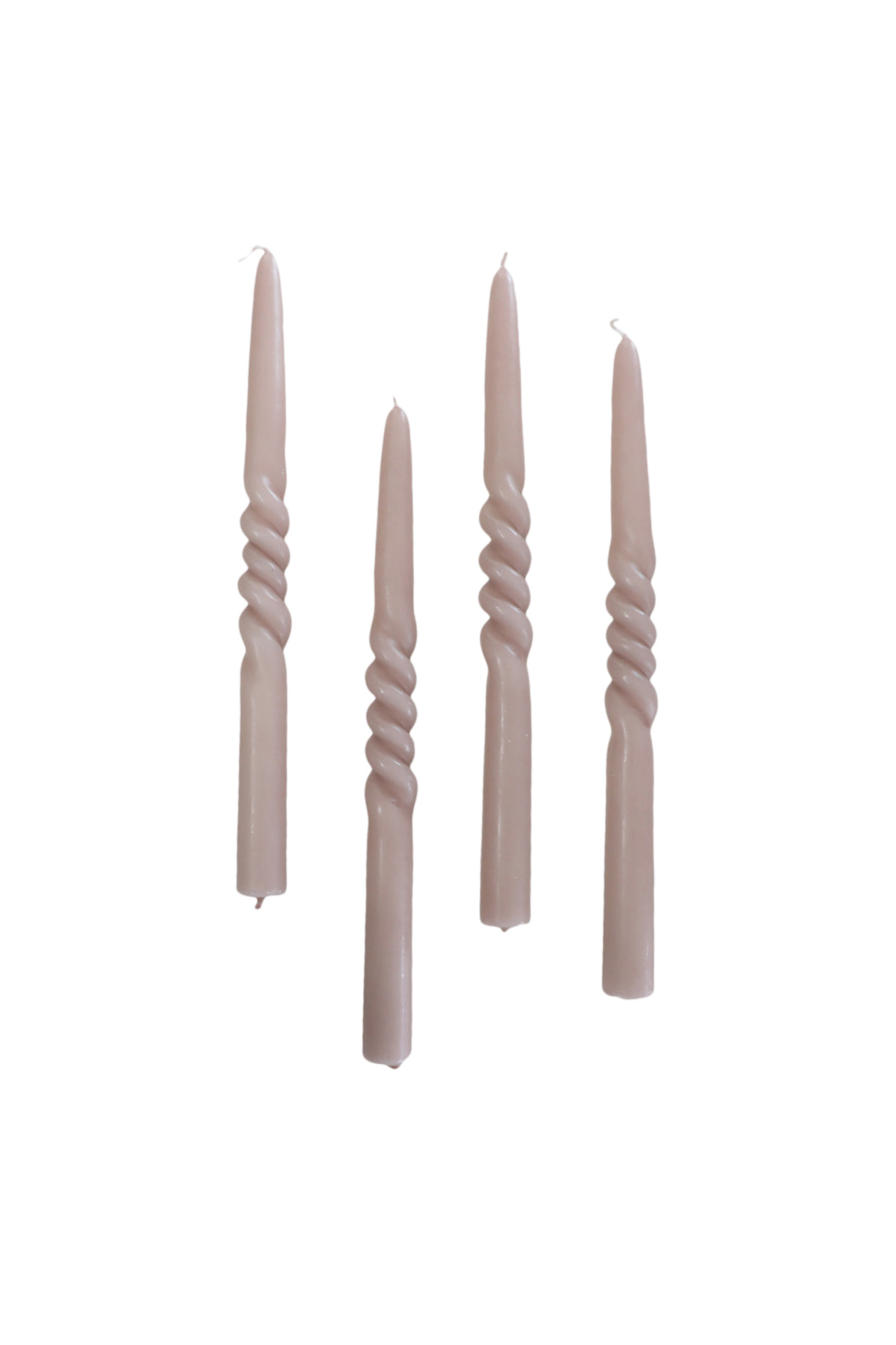 The Curly Candle Collection - Packed with 4 Pieces per box - Blossom Blush Middle Curled