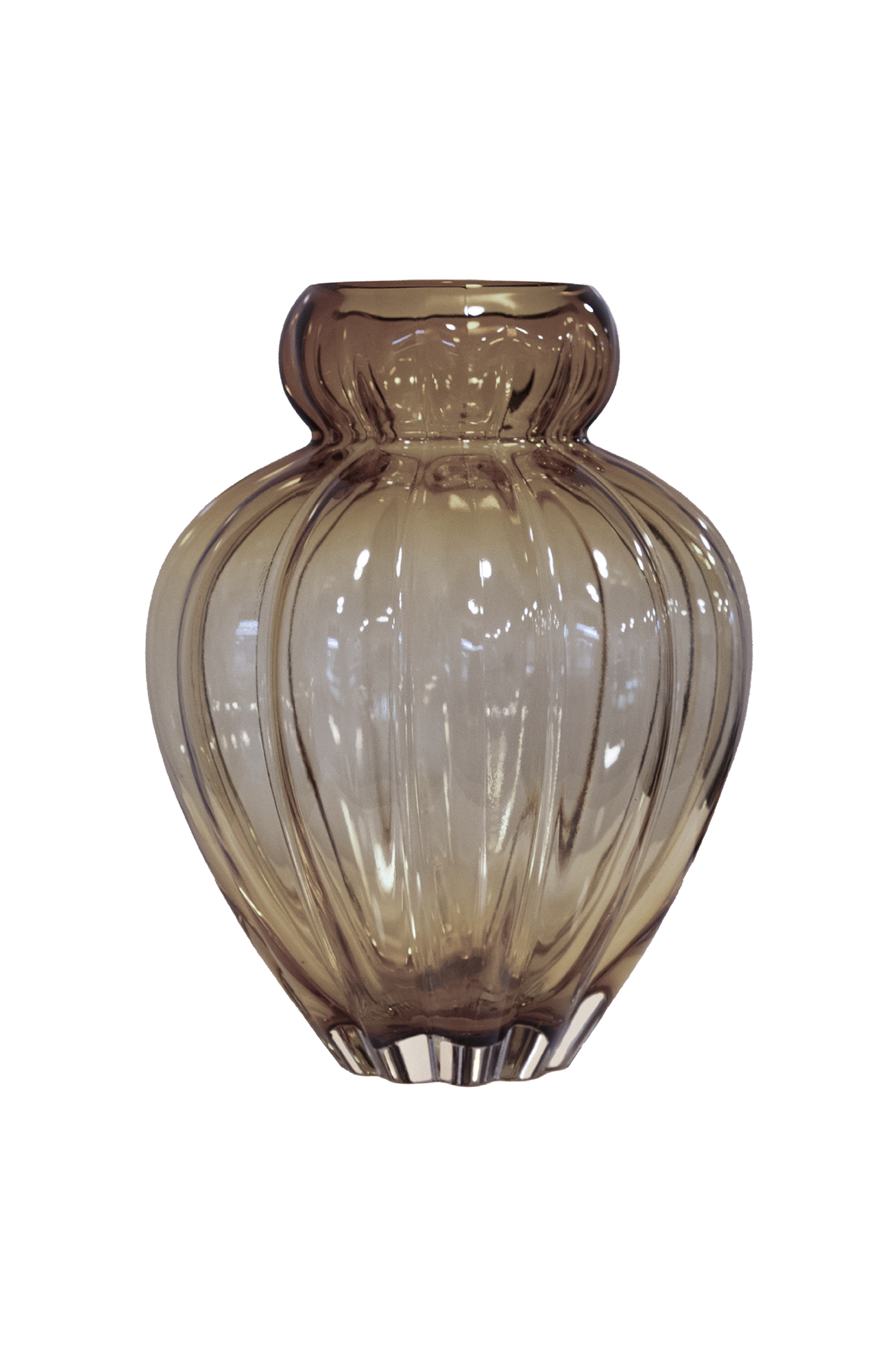 Audrey vase i røgfarvet mundblæst glas, størrelse stor. fra spektrum