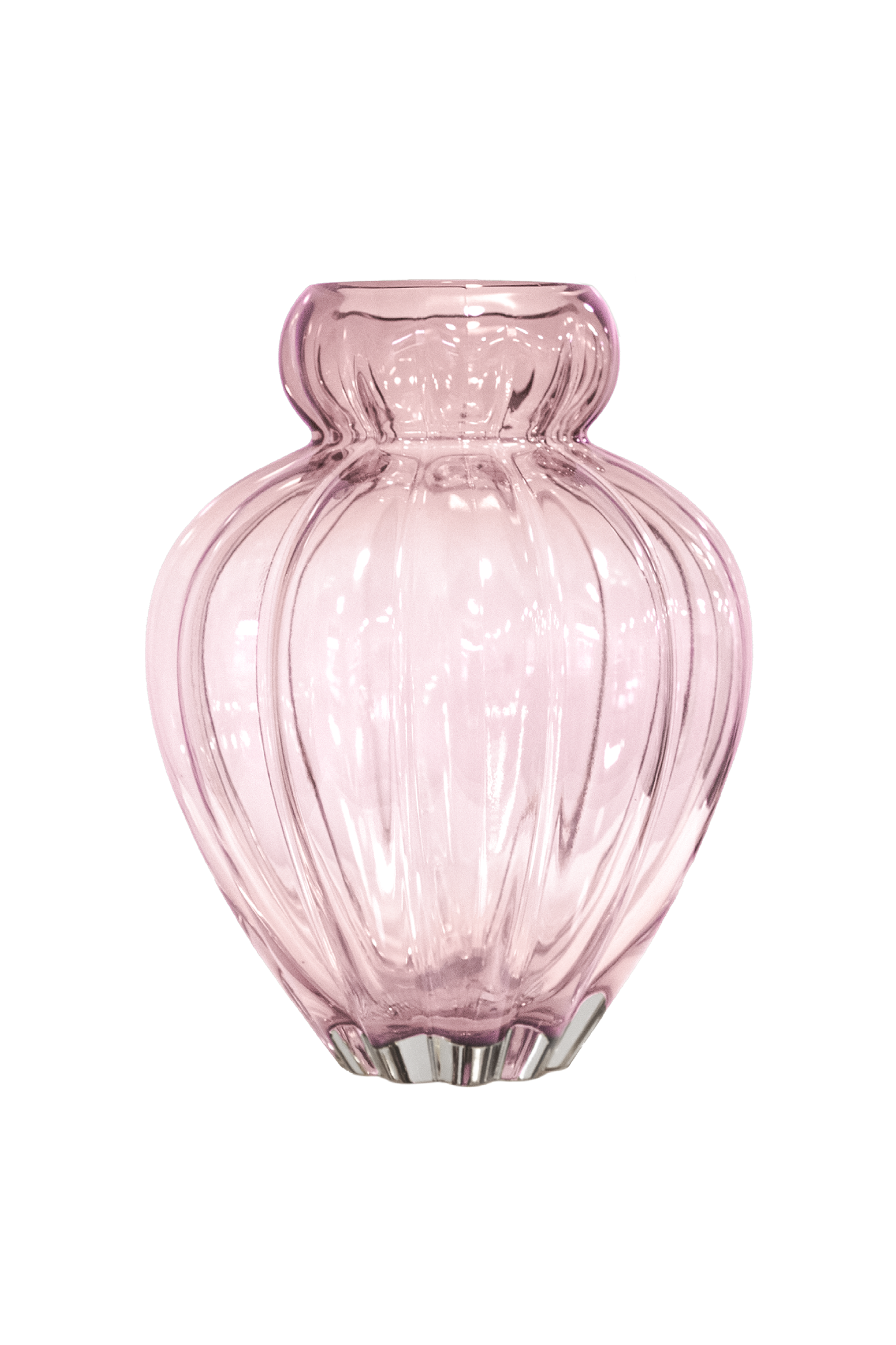 Audrey vase i rosa mundblæst glas, størrelse stor fra specktrum