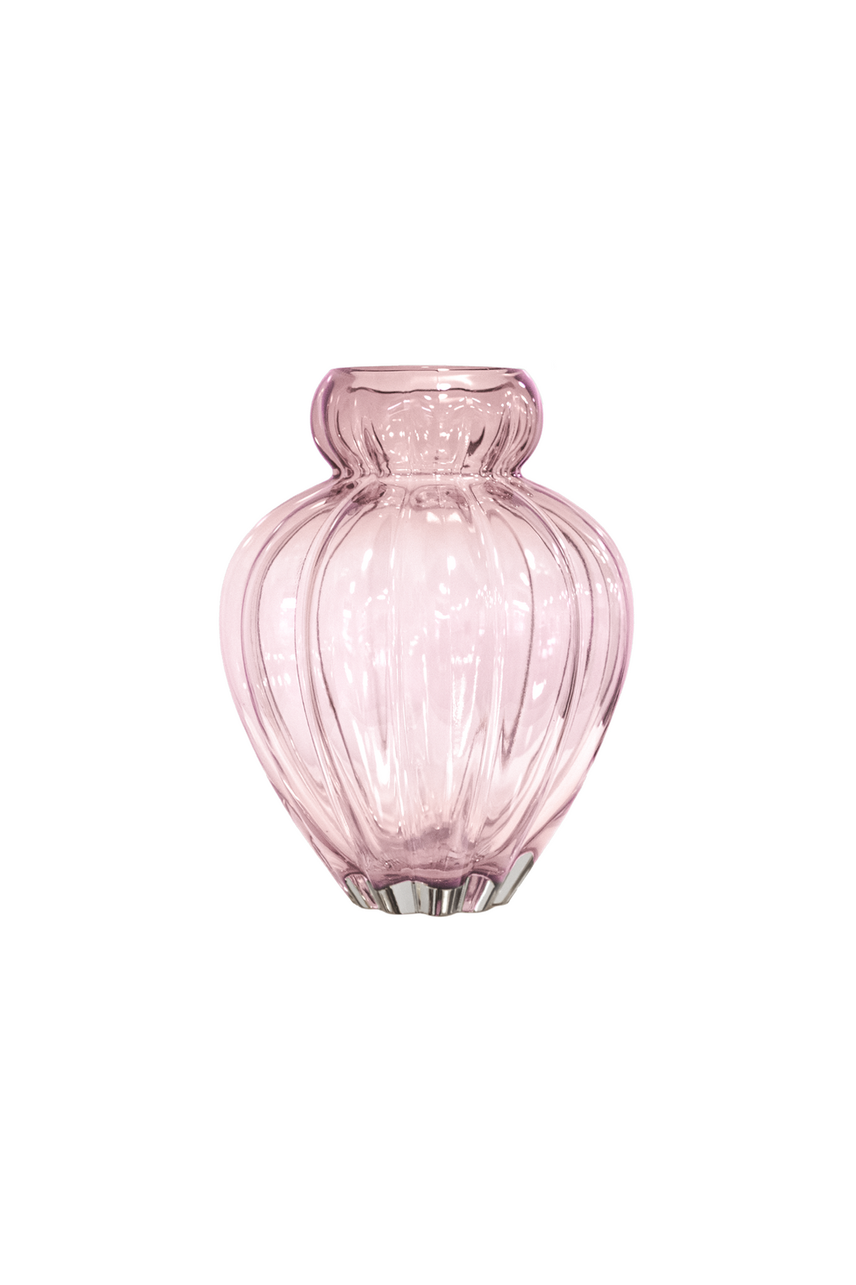 specktrums lyserød audrey vase i glas