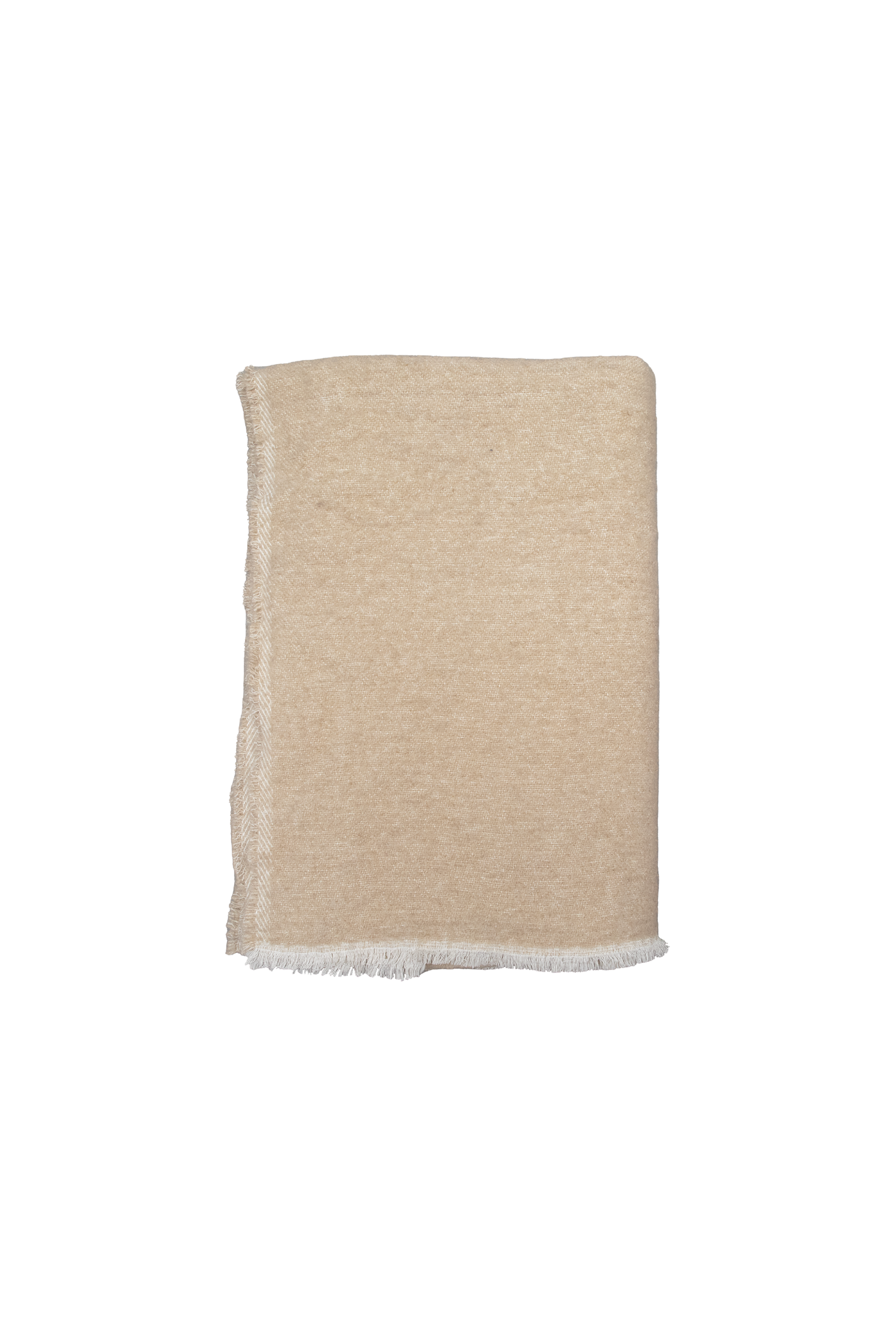 Alma plaid fra Specktrum i sand. Plaiden er i målene 130*180 cm.