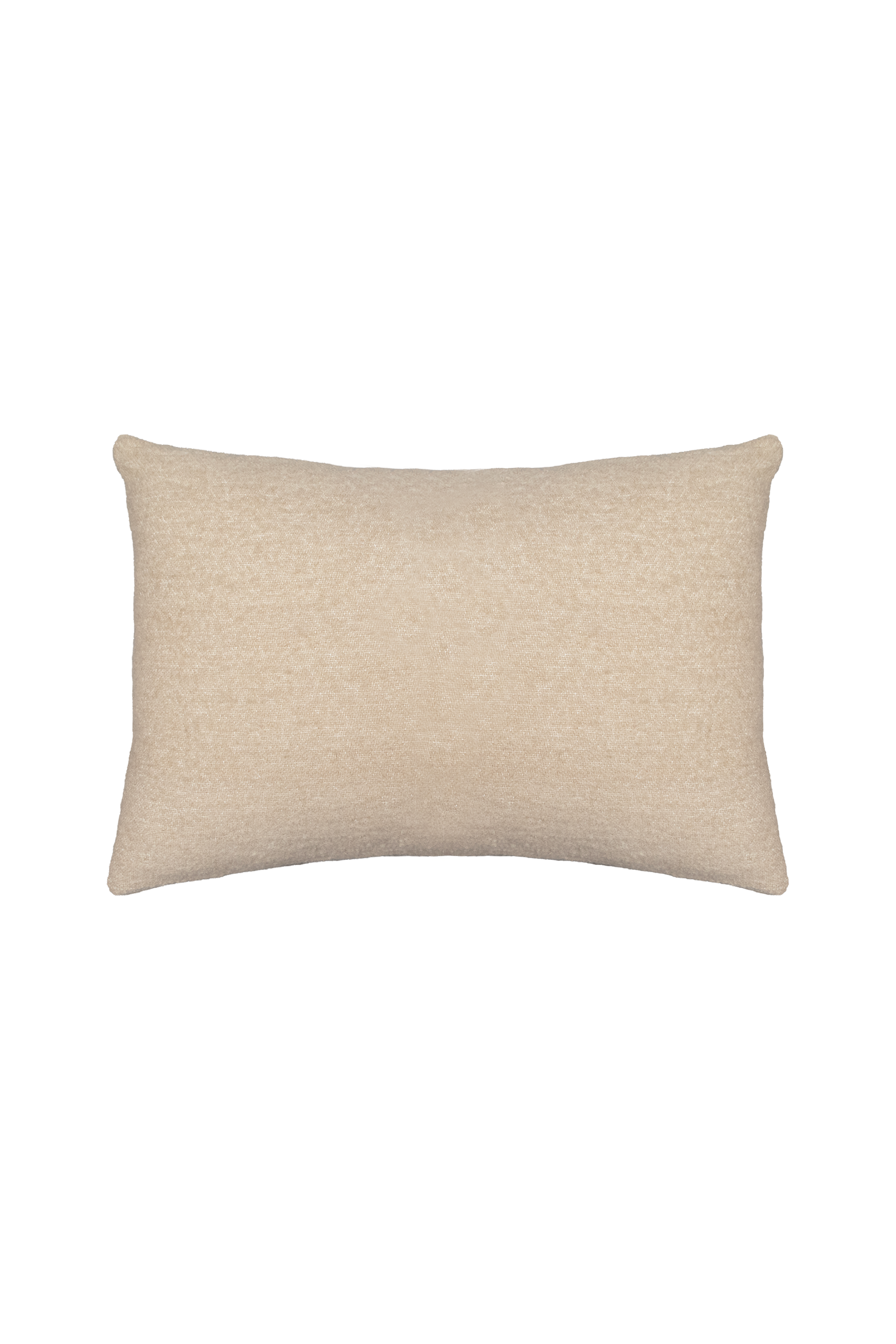 Sandfarvet pude i målene 40*60 cm.