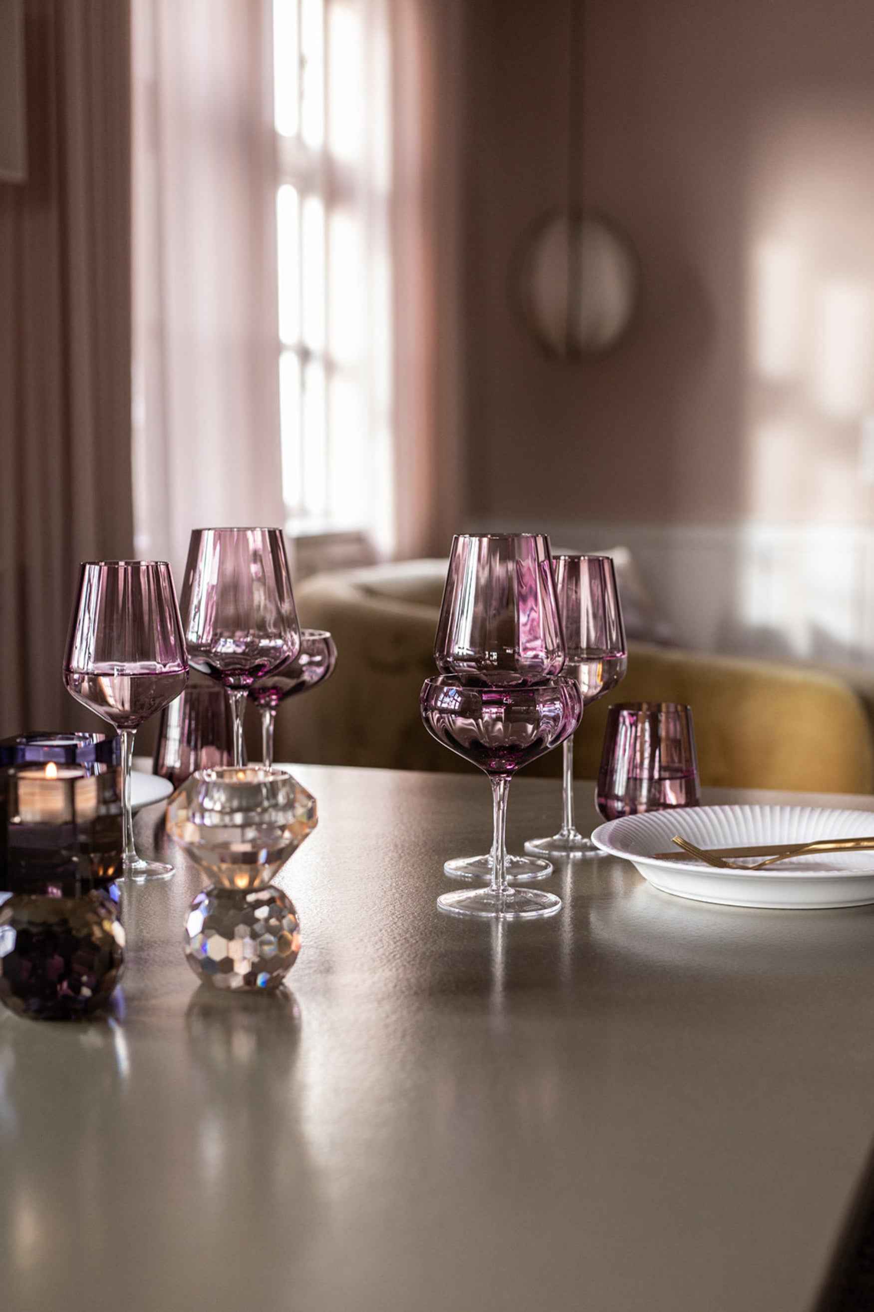 Meadow Glas - Hvidvinsglas | Plum | Pakke med 6 stk.