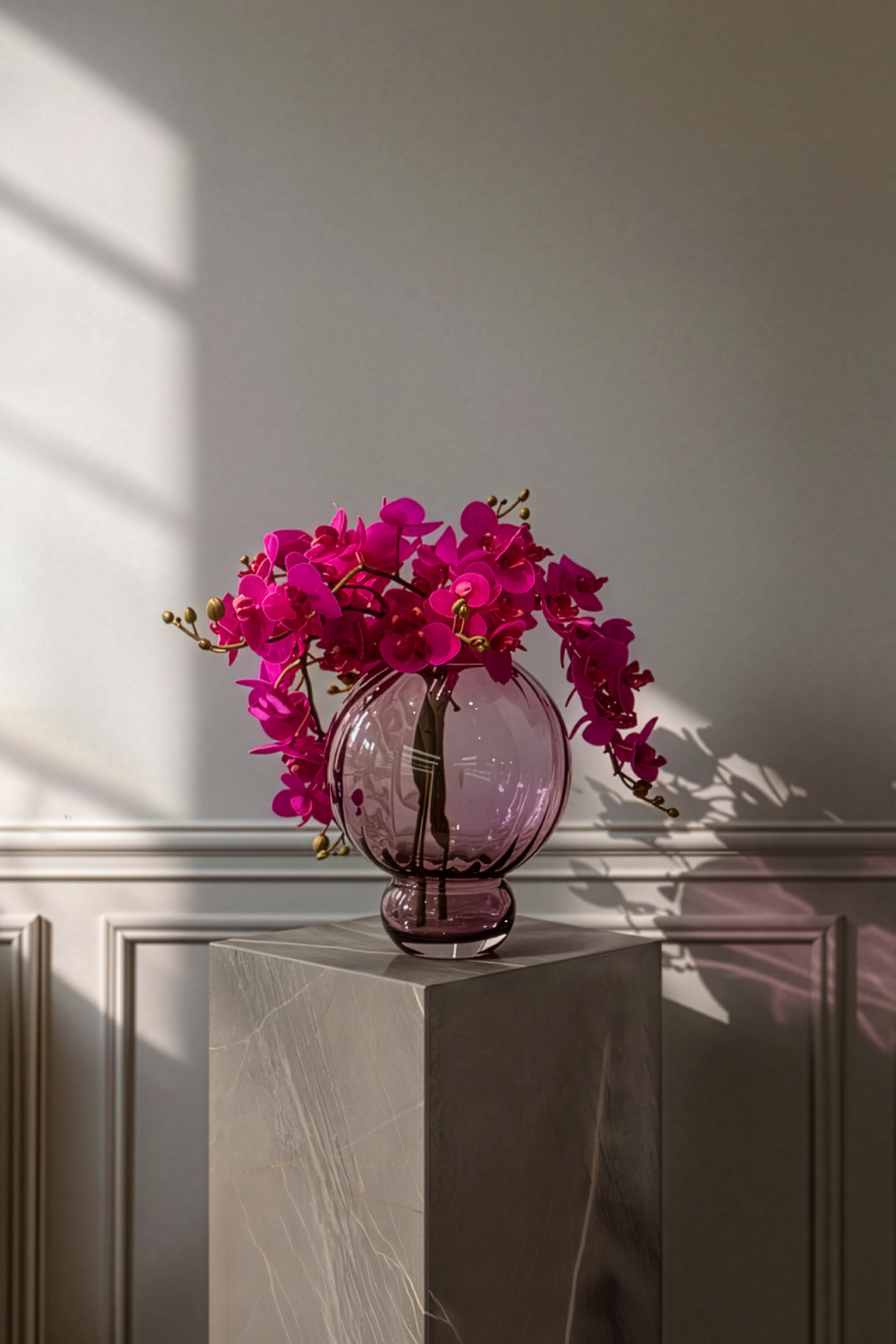 Shop looket - Meadow vase plum og Buket 87