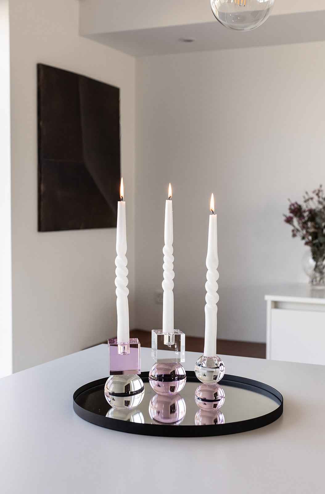 Crystal Color Crush - Clear/Pink Couple