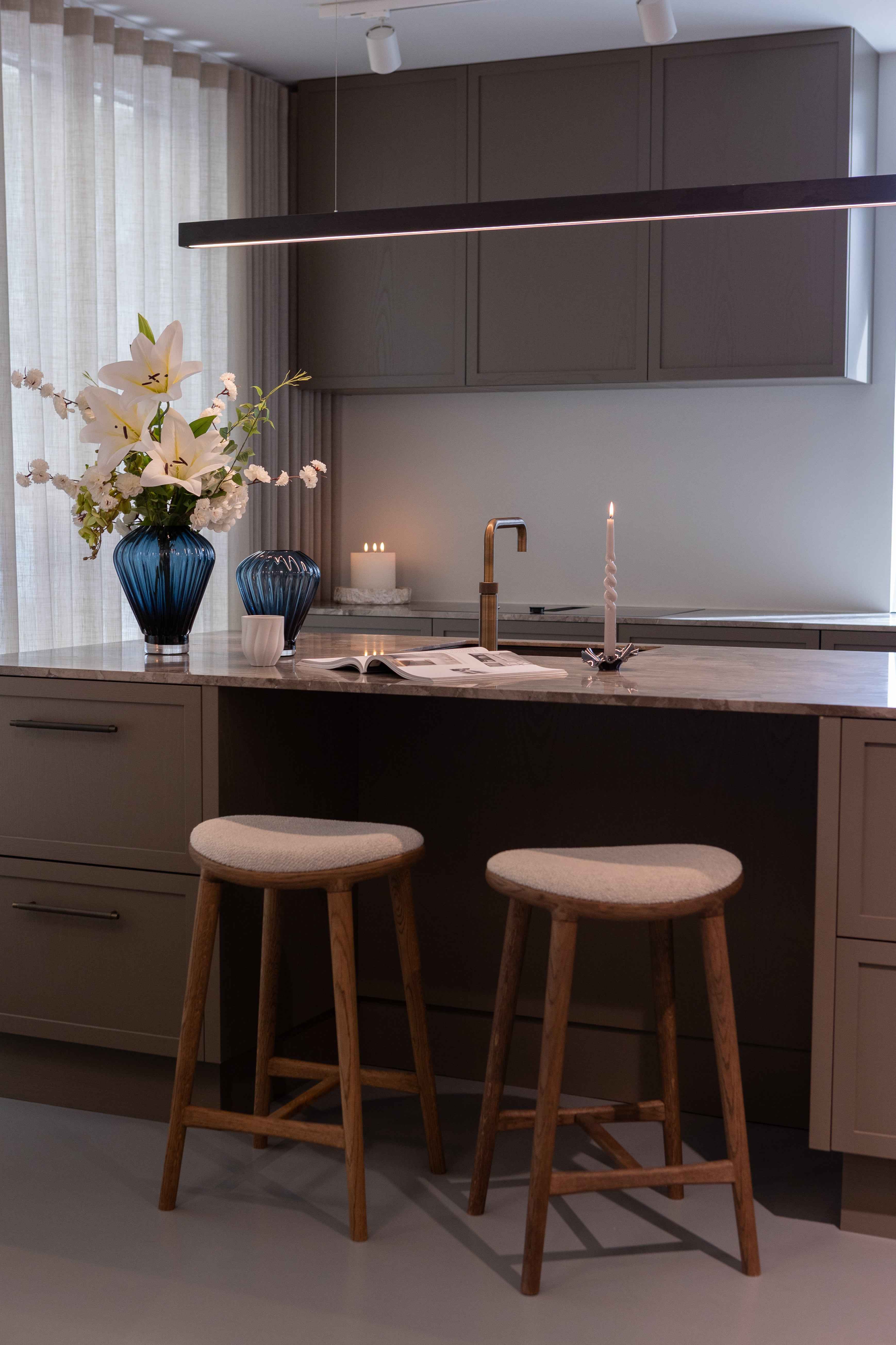 Evelyn Vase - Blå | Stor