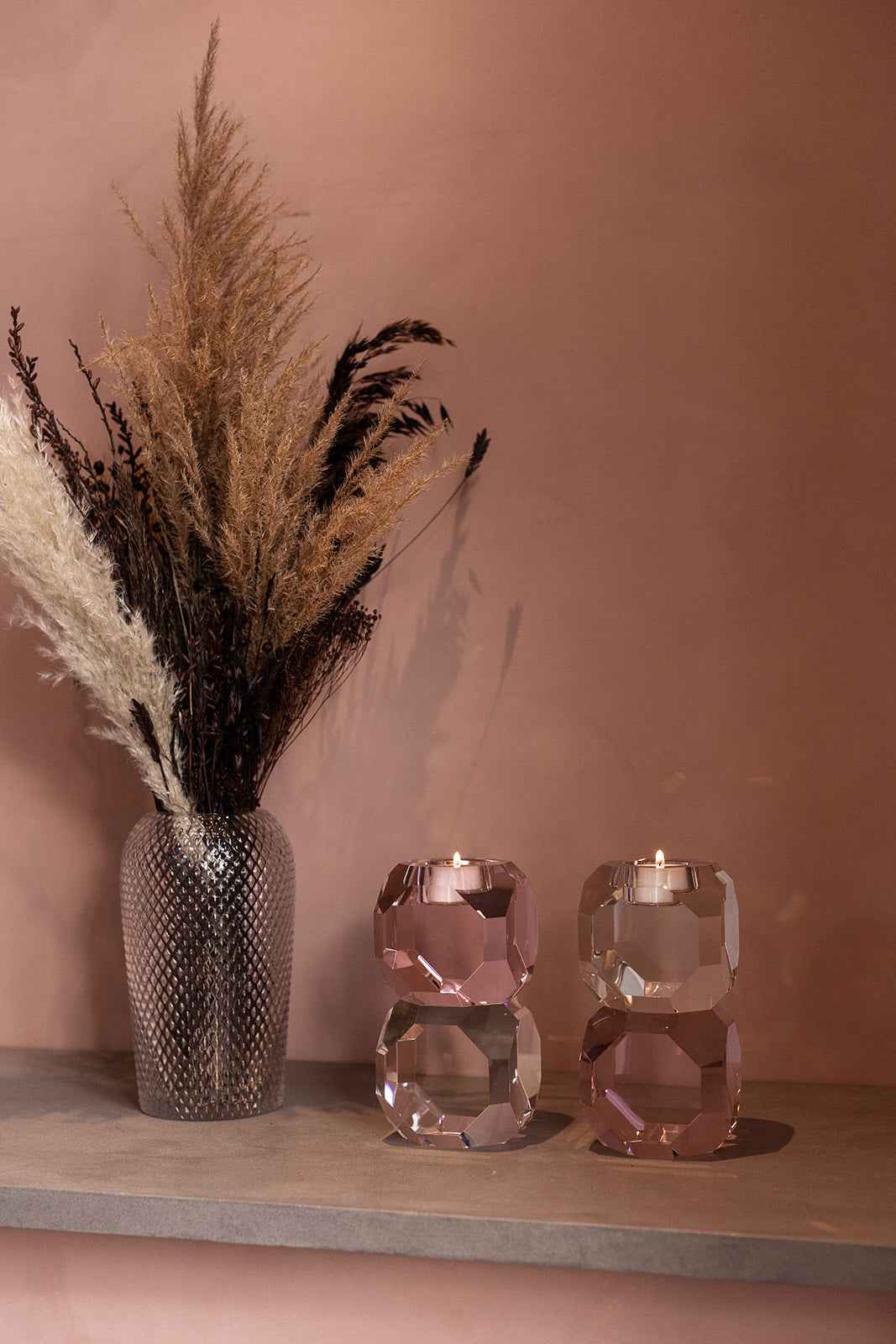 Sky Lysetage Stacked - Pink/Klar