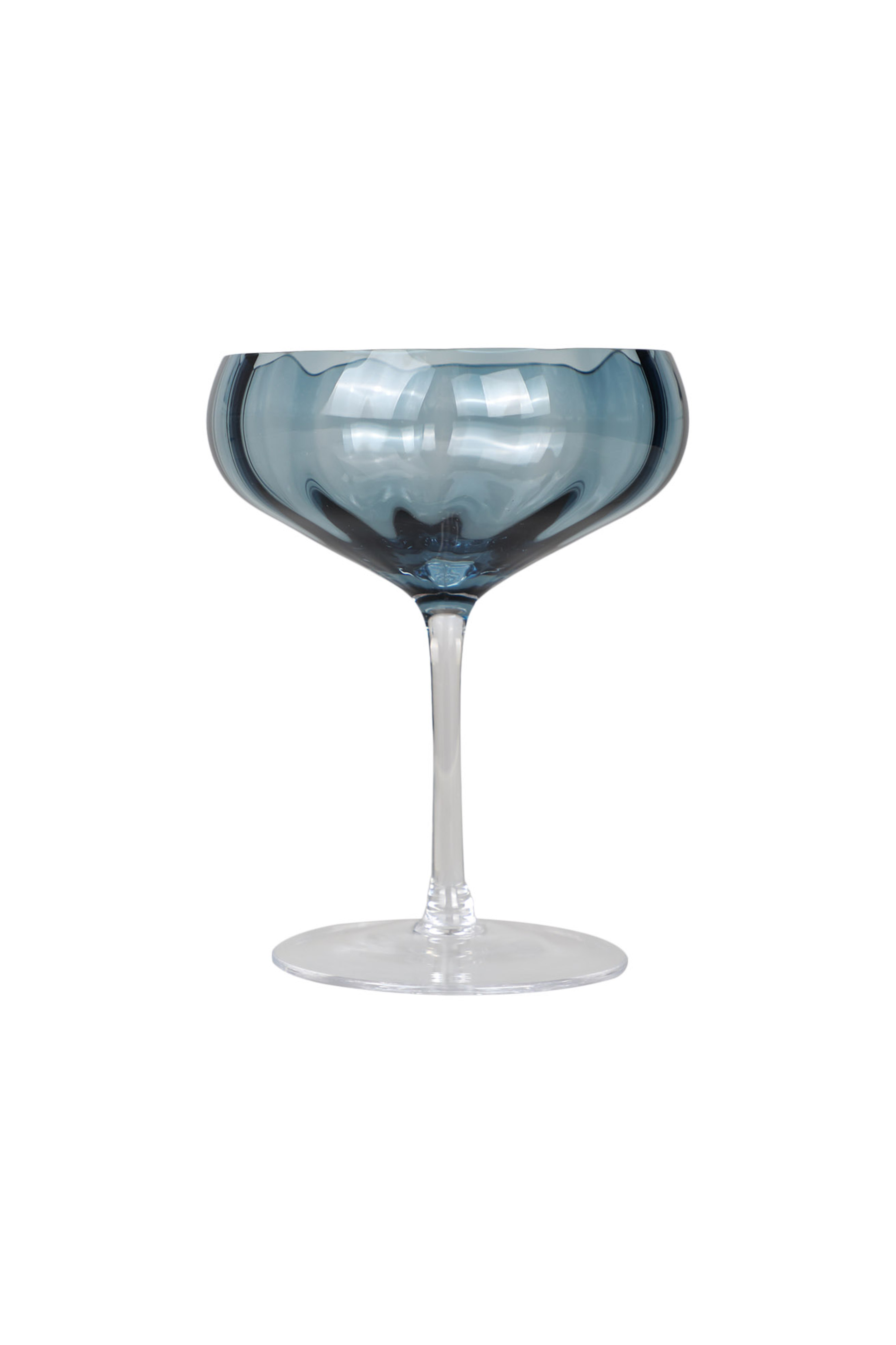 blå meadow cocktailglas