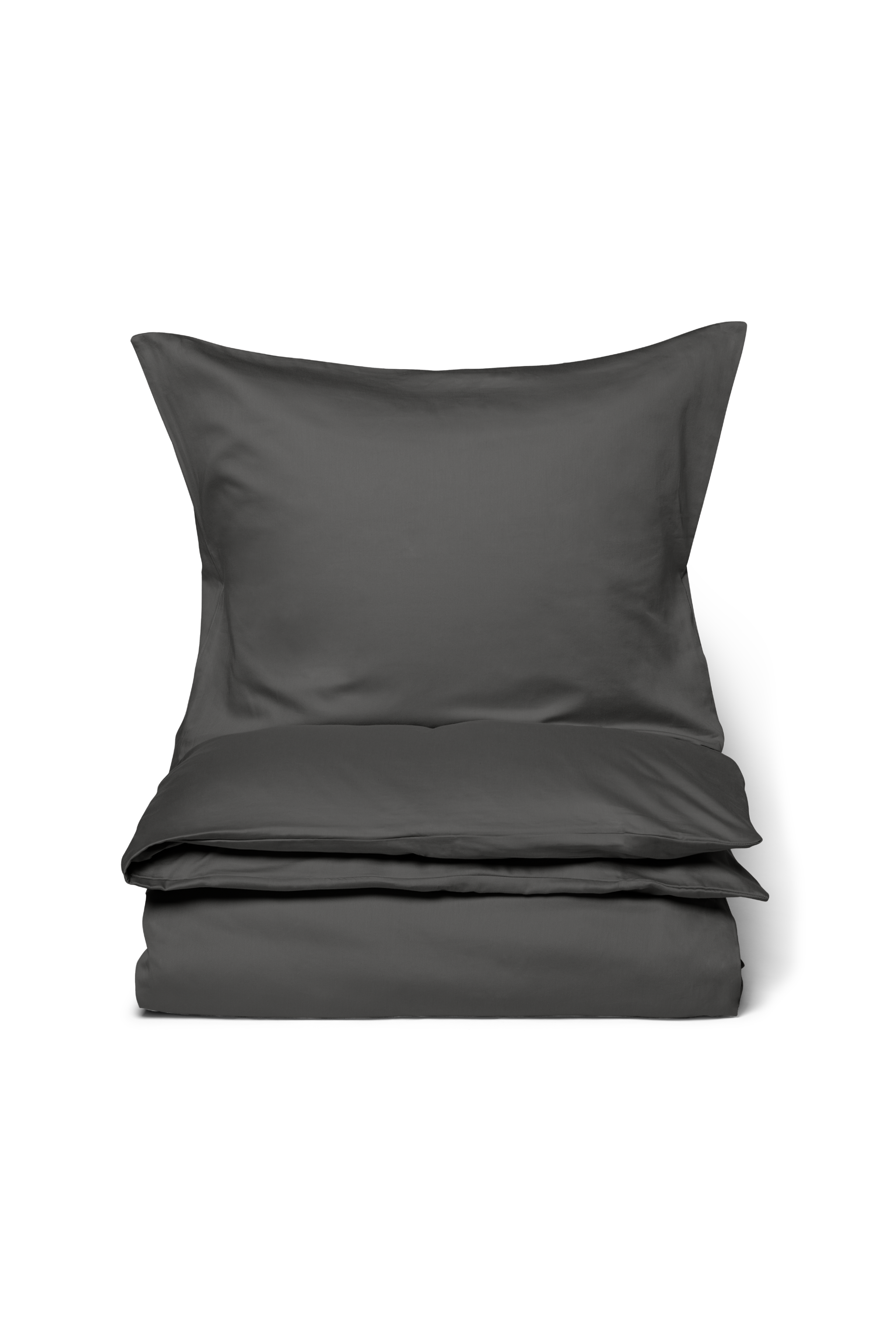Sengetøj i normal længde i økologisk bomuld fra Specktrum og i en grå farve.