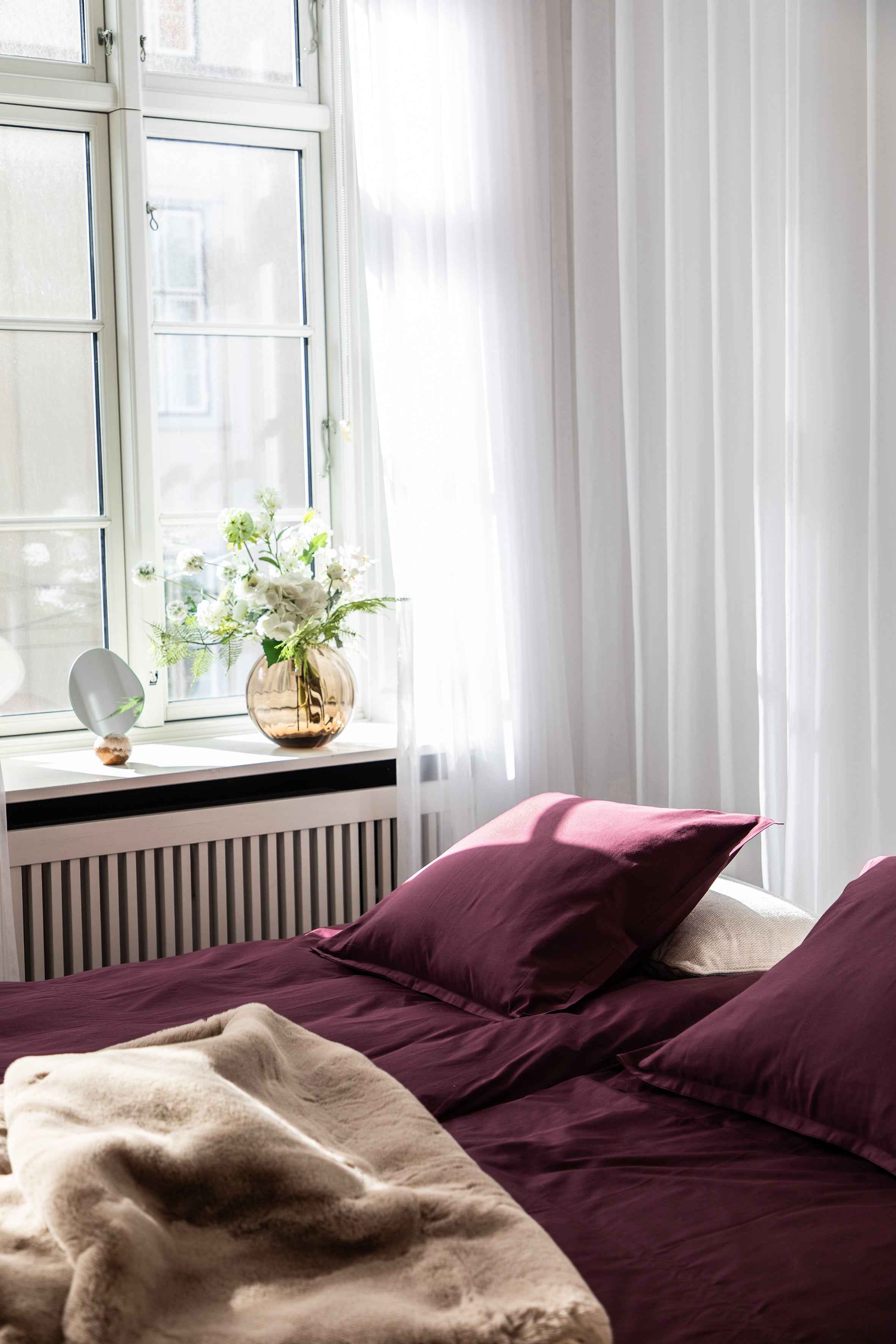 Chloe sengetøj - Cranberry | 140*200