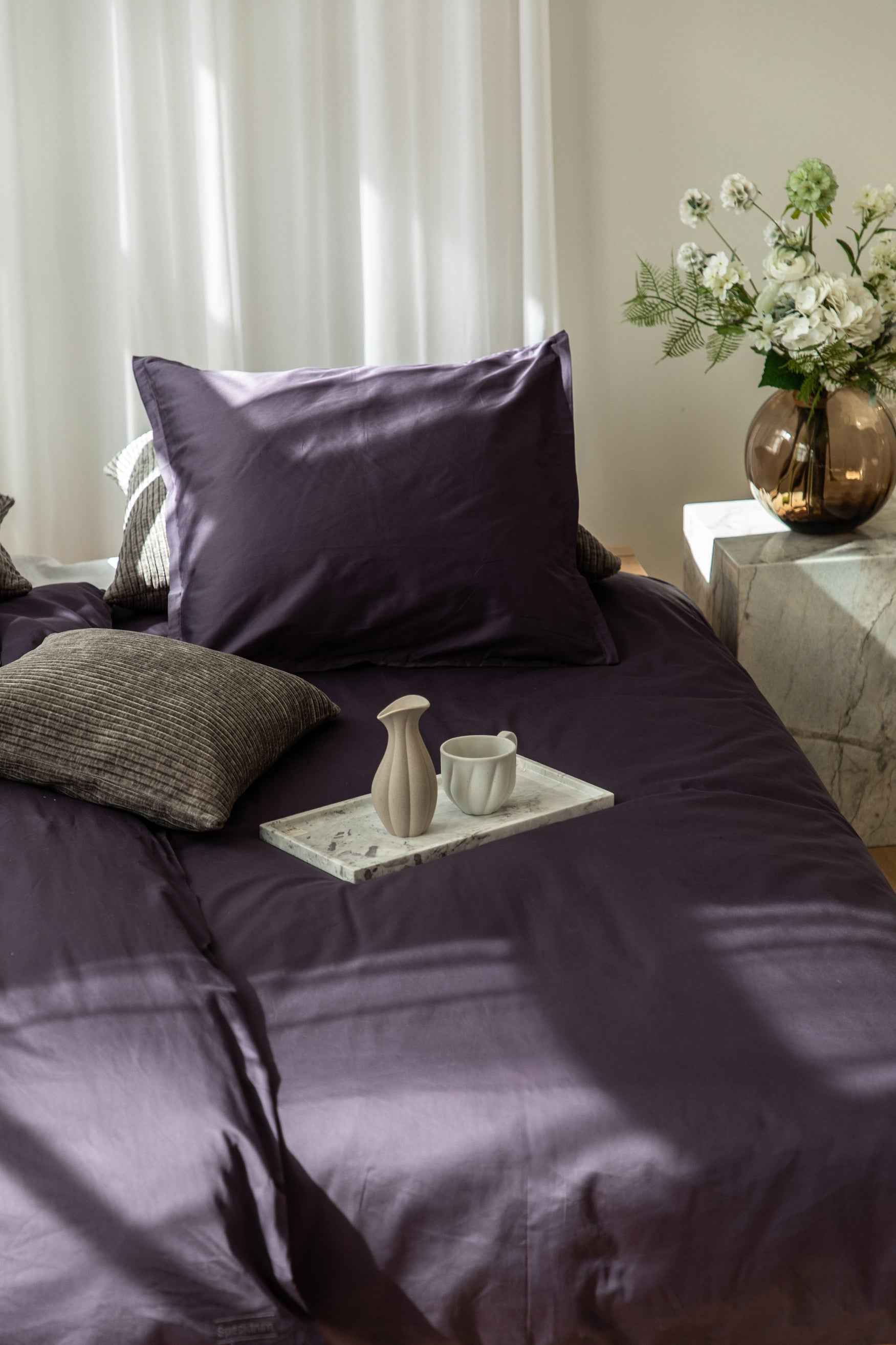 Chloe sengetøj - Dusty fig | 140*200