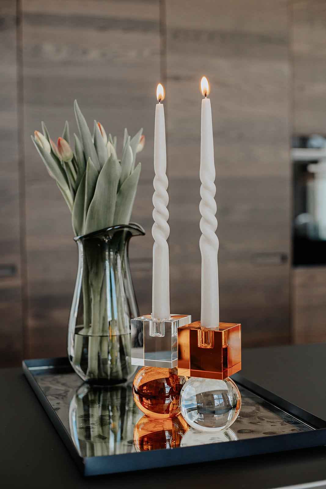 Crystal Color Crush - Clear/Amber Couple